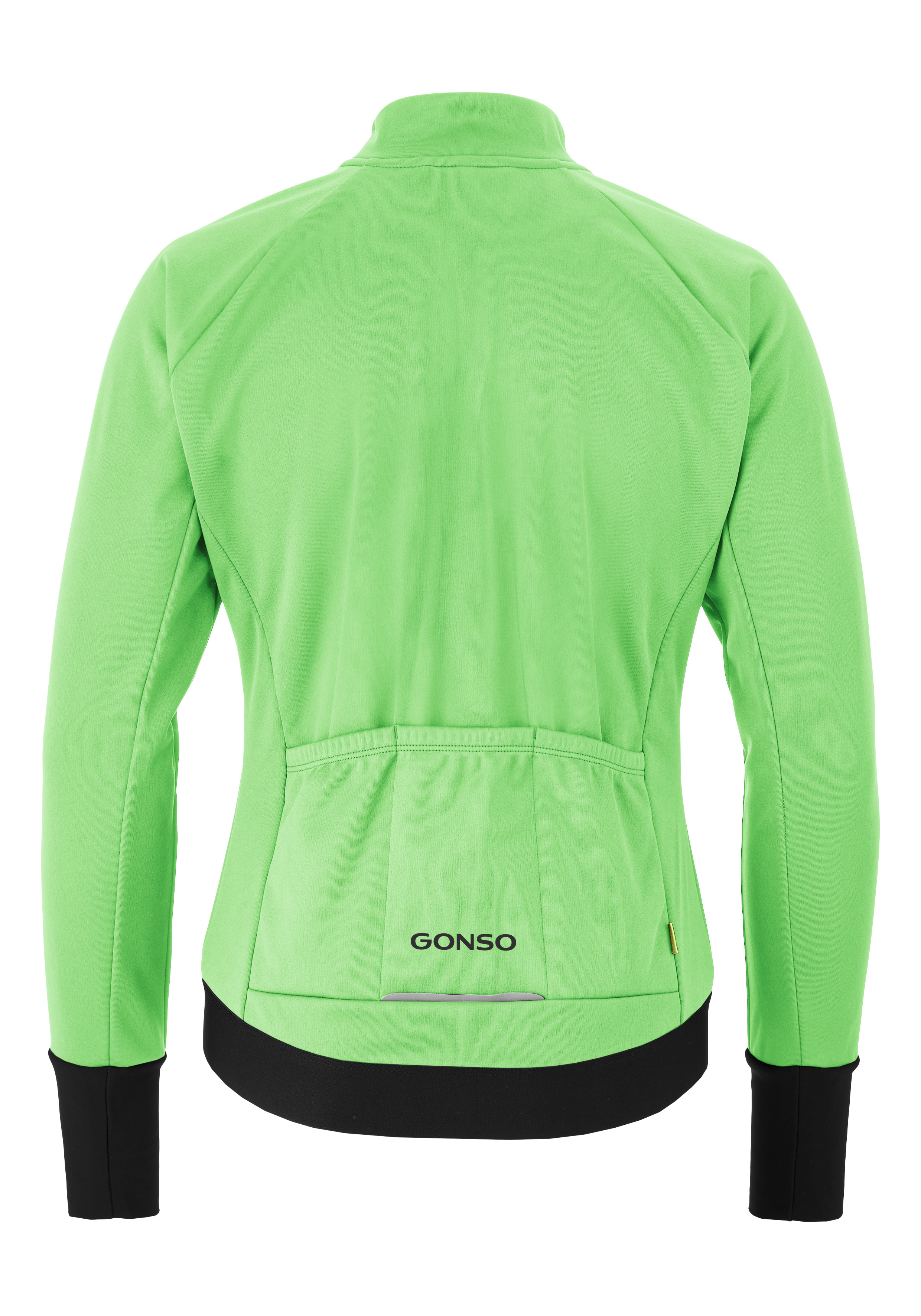 jacke, fahrradjacke, neongrün, reißverschluss, taillierte passform