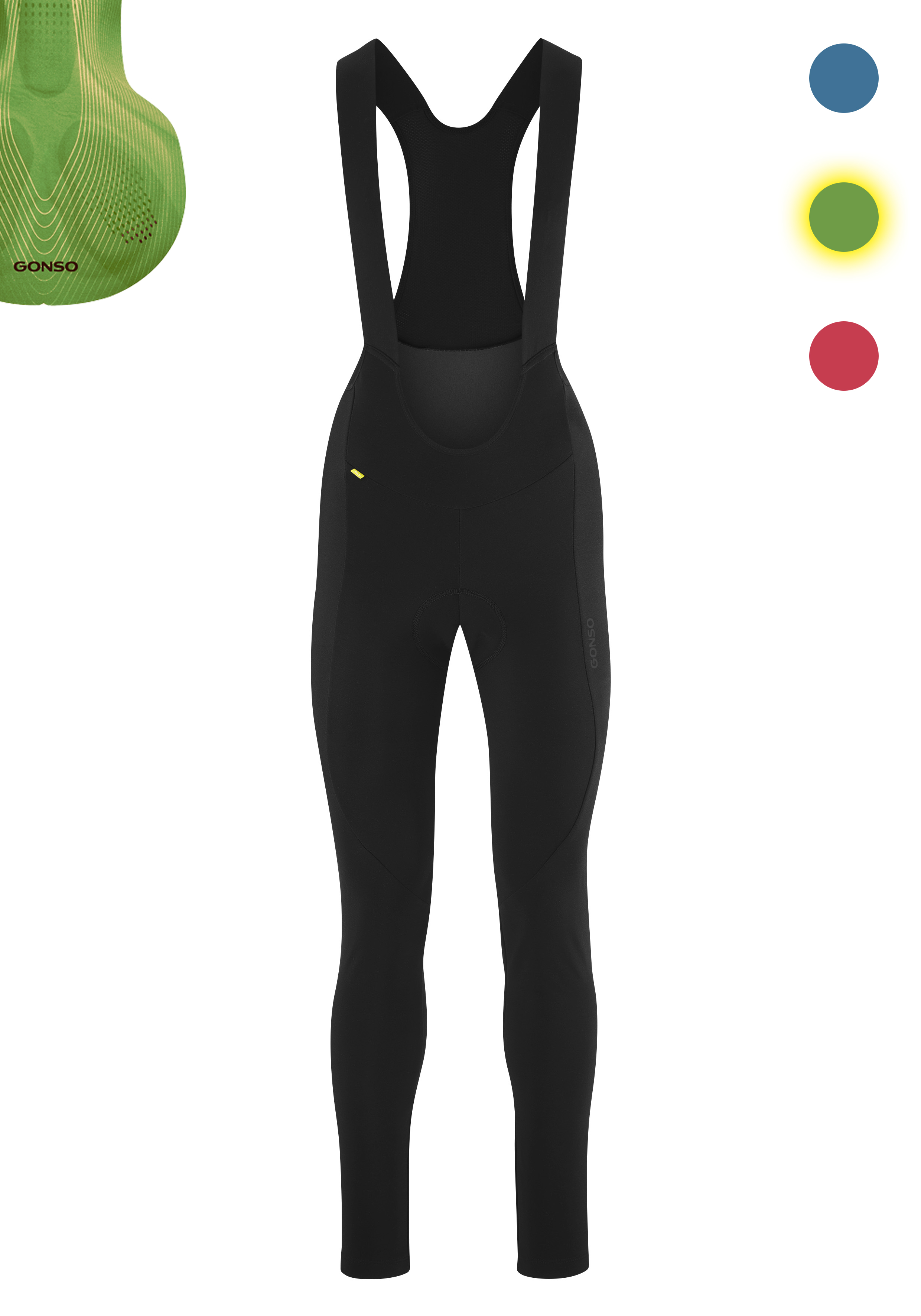 Sitivo Tight BIB W Radträgerhose, Bibs, Schwarz, Trägerhosen, Piqué-Design