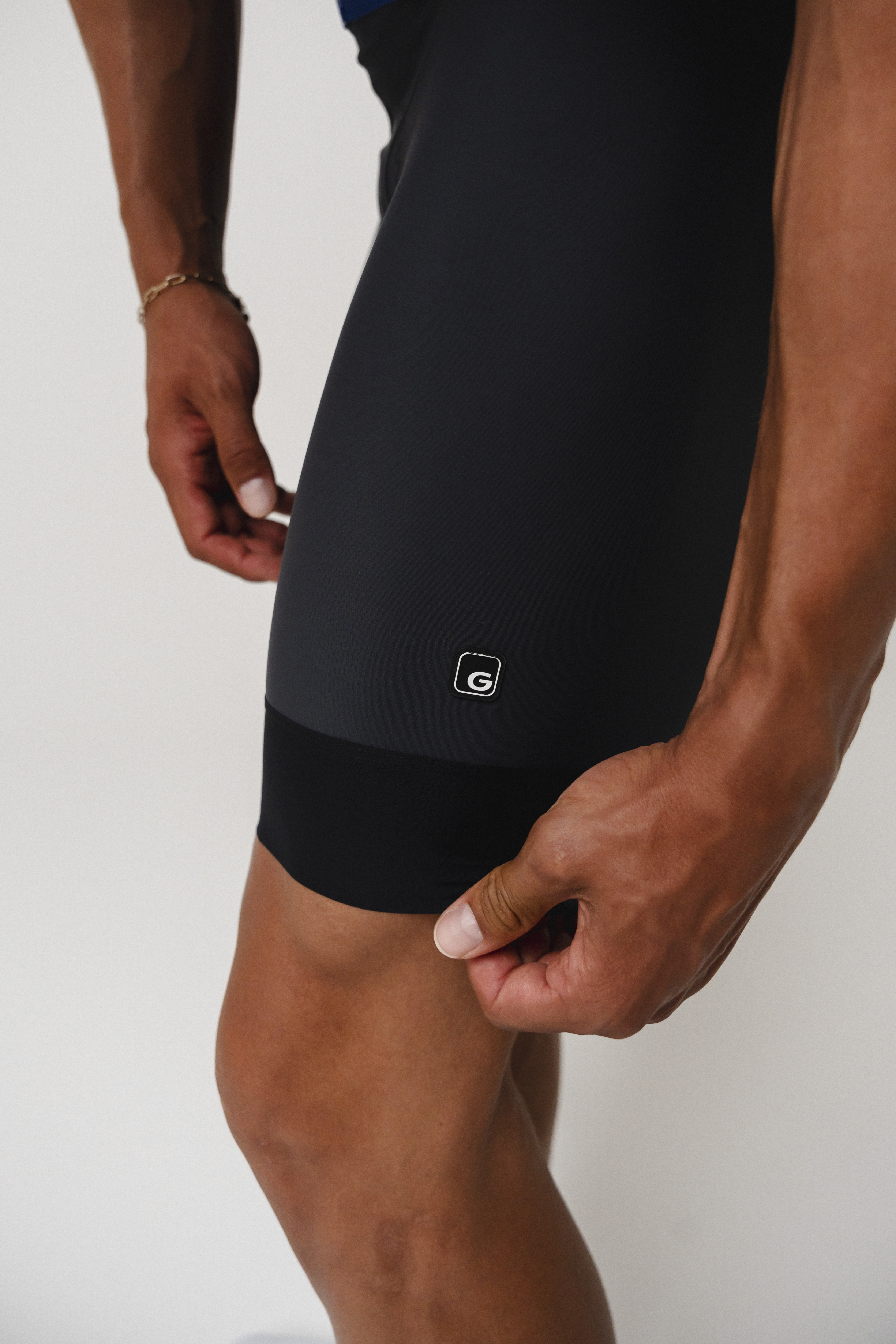 SQlab GO BIB M Person, Körperteil, Oberschenkel, Knie, Person, Körperteil, Oberschenkel, Knie