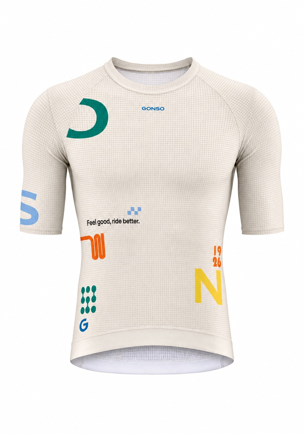 Rashguard, Kurzarm, Mesh, Beige, Mehrfarbig