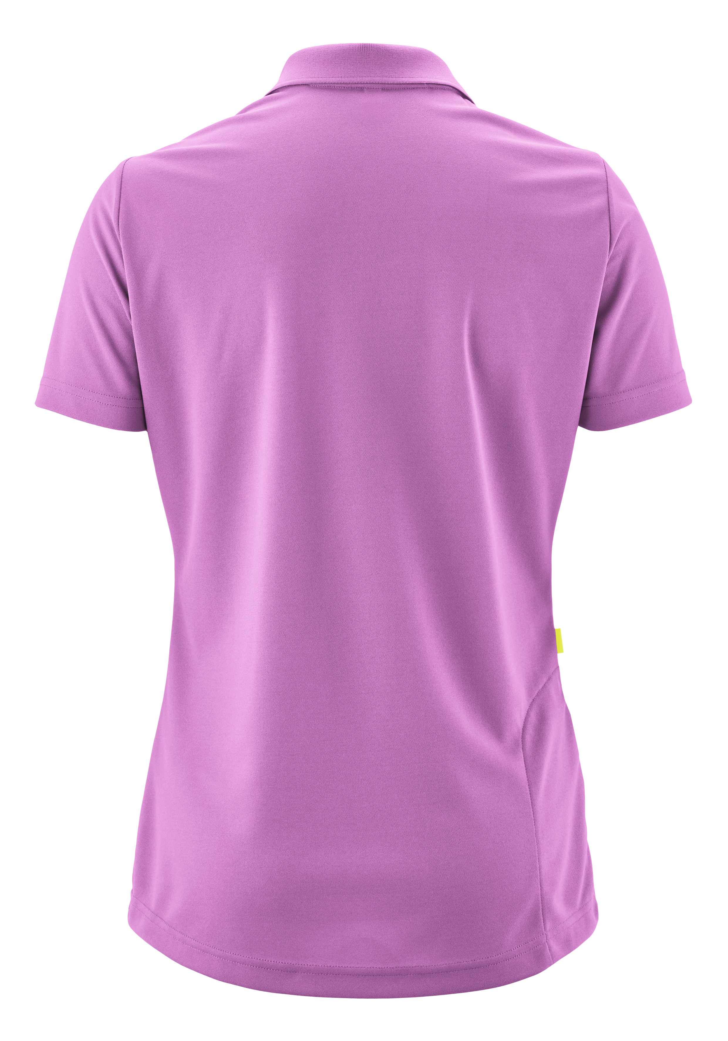 Polohemd, kurzarm, Lila, Kragen, Rückenansicht
