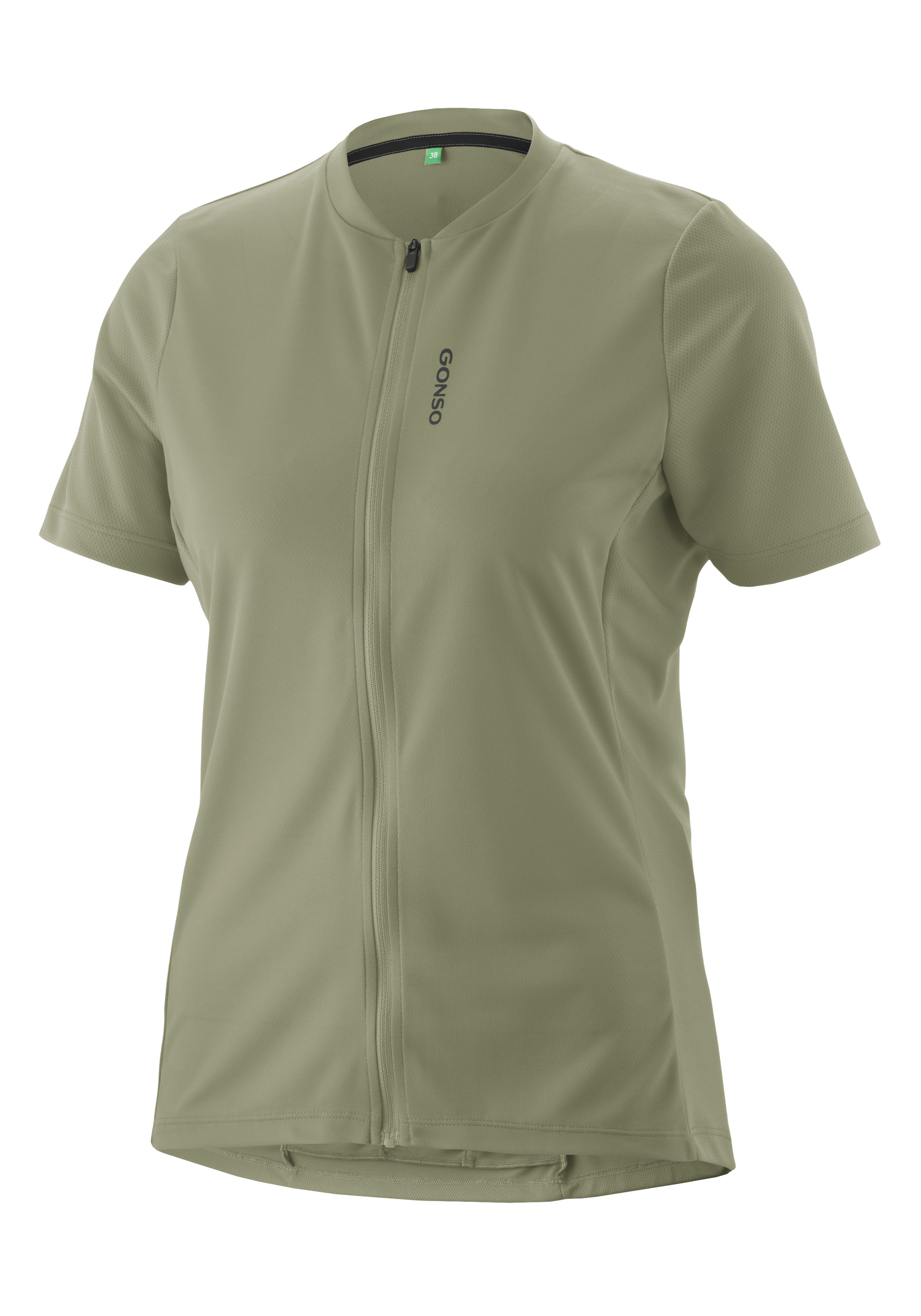 T-Shirt, Kurzarm, Reißverschluss, Jersey, Armluftzirkulation