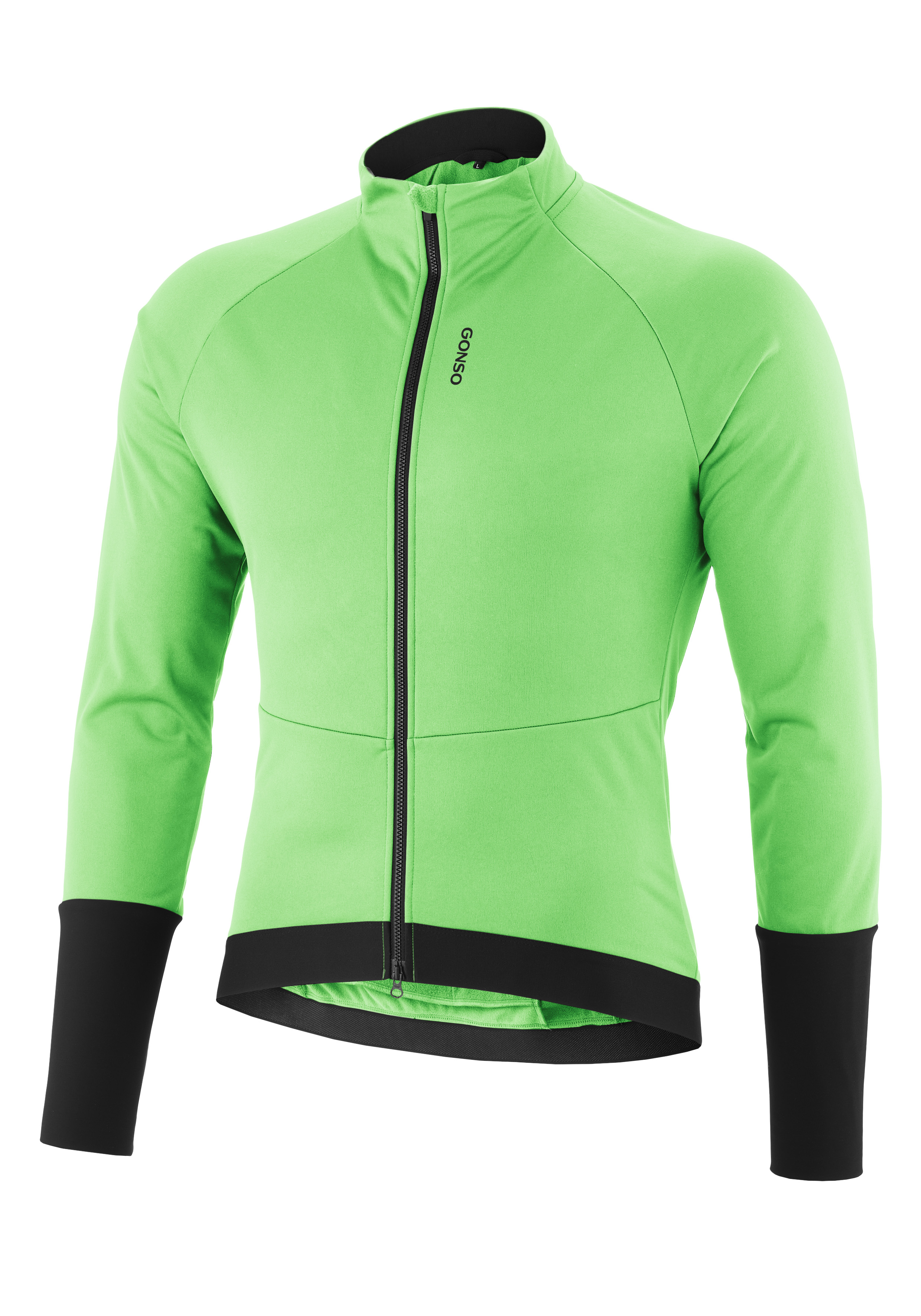 Road Jacket Softshell M Fahrradjacke, Neon-Grün, Frontreißverschluss, Langarm, Damen