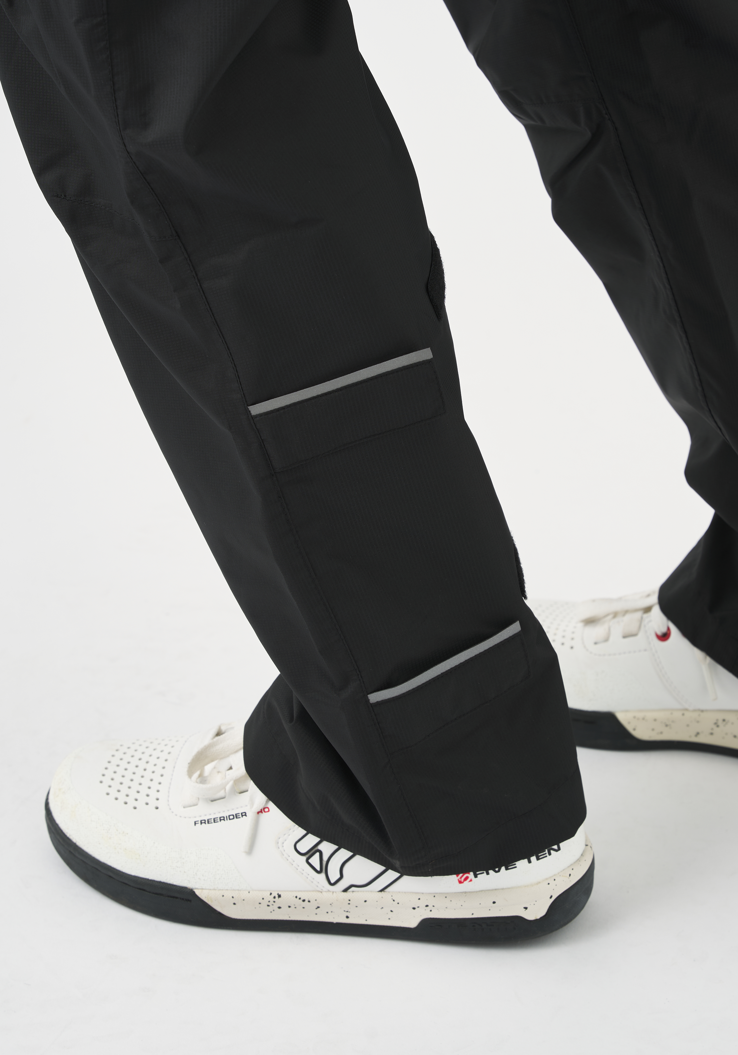 hose, nylon, schwarz, reflektiv, taschen