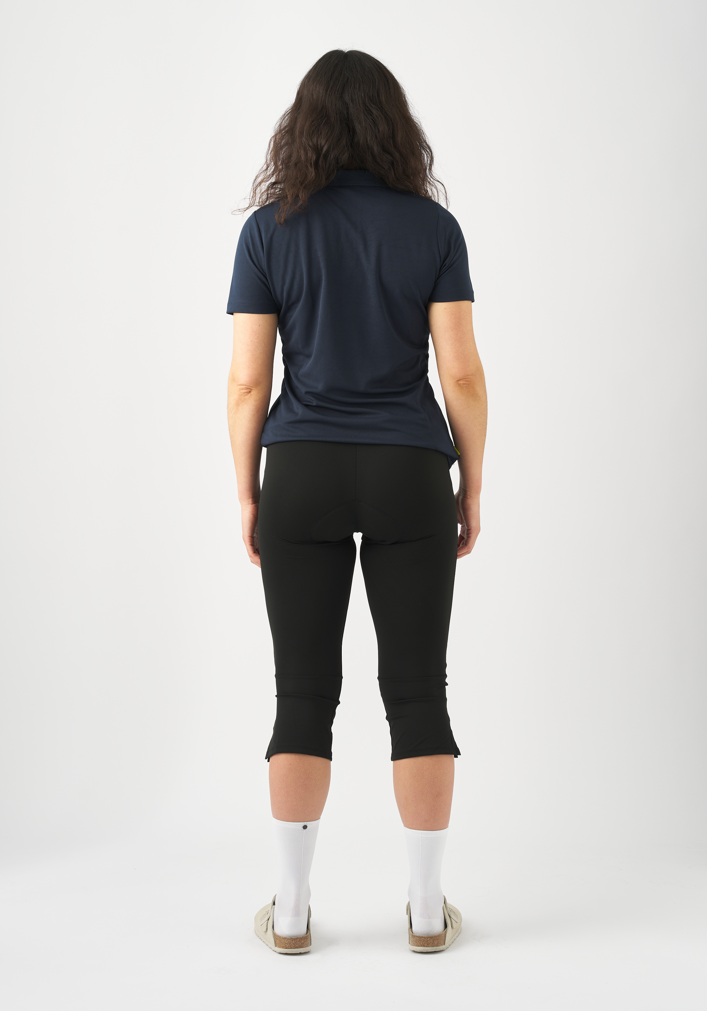 t-shirt, polo, kurzarm, damen, dunkelblau