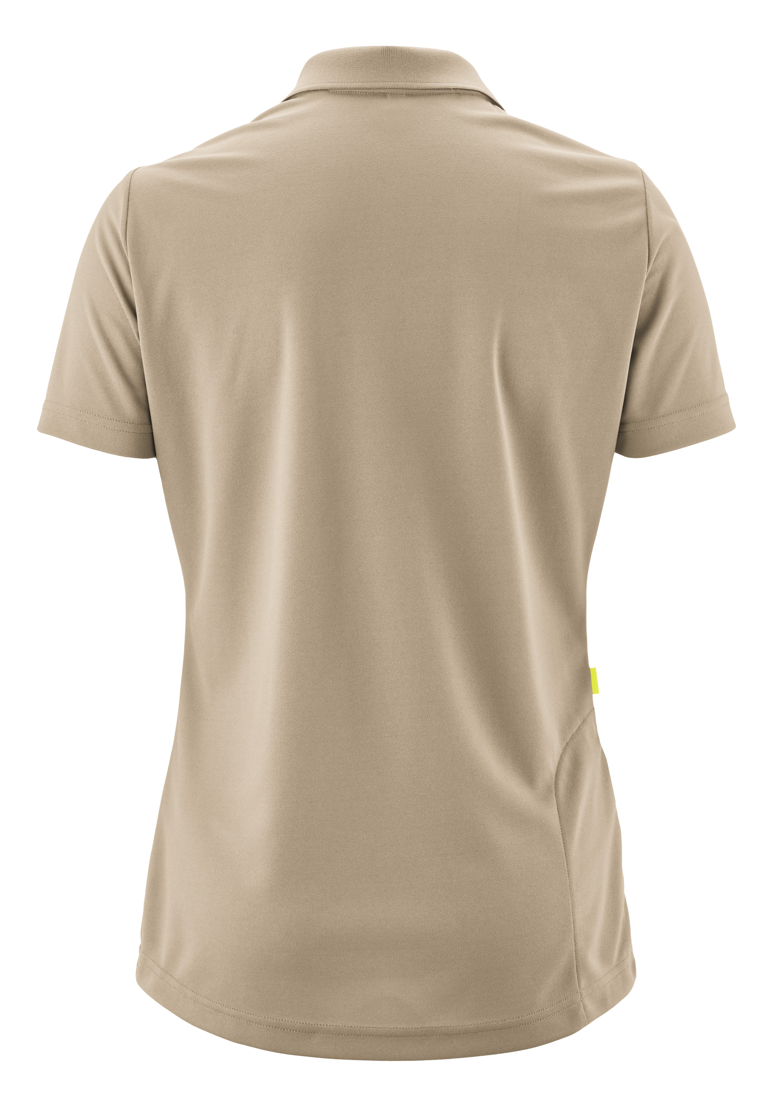Essential Poloshirt W Polohemd, Khaki, Kurzarm, Poloshirt, Rückenansicht