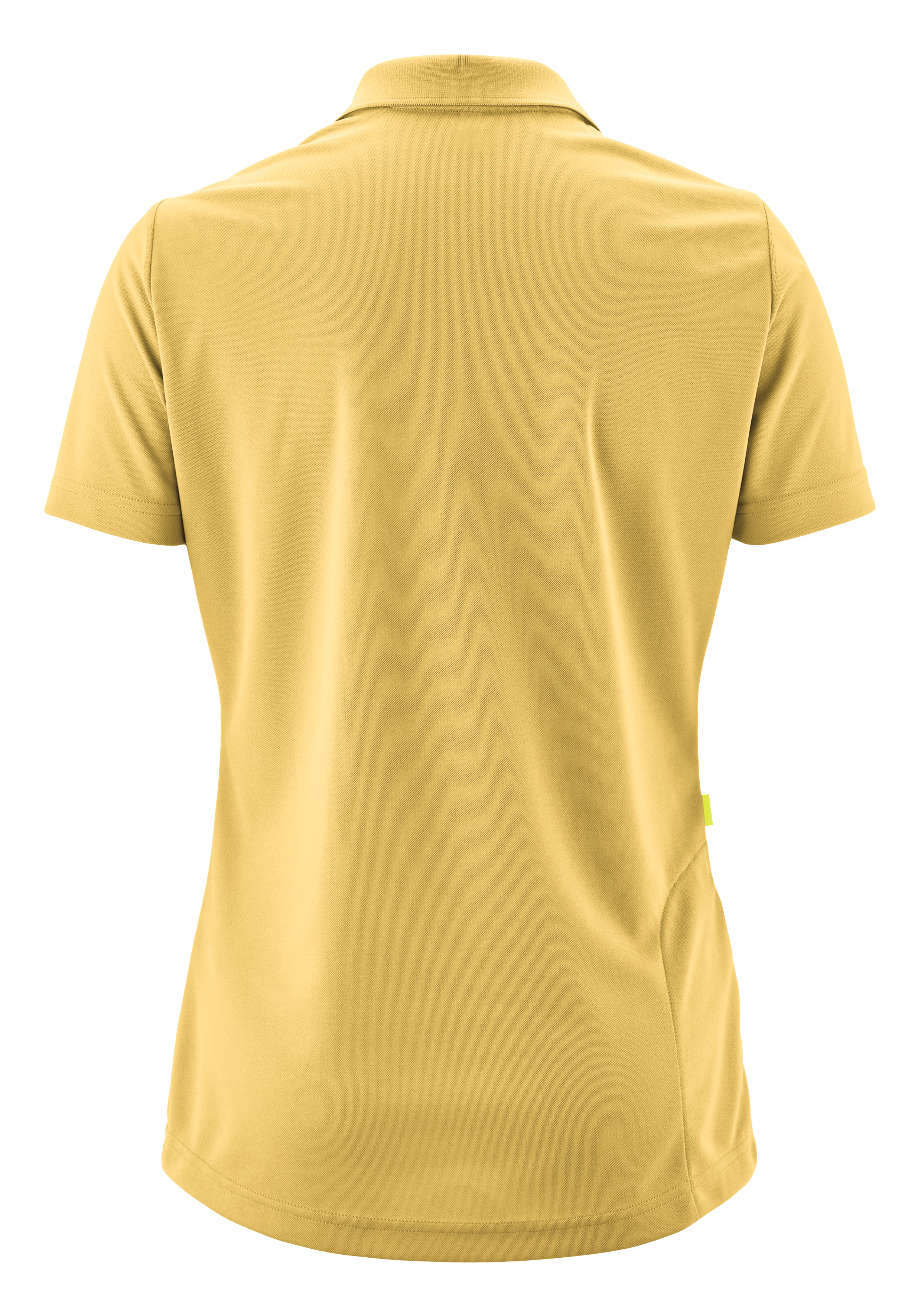 Essential Poloshirt W Poloshirt, Kurzarm, Gelb, Kragen, Polo