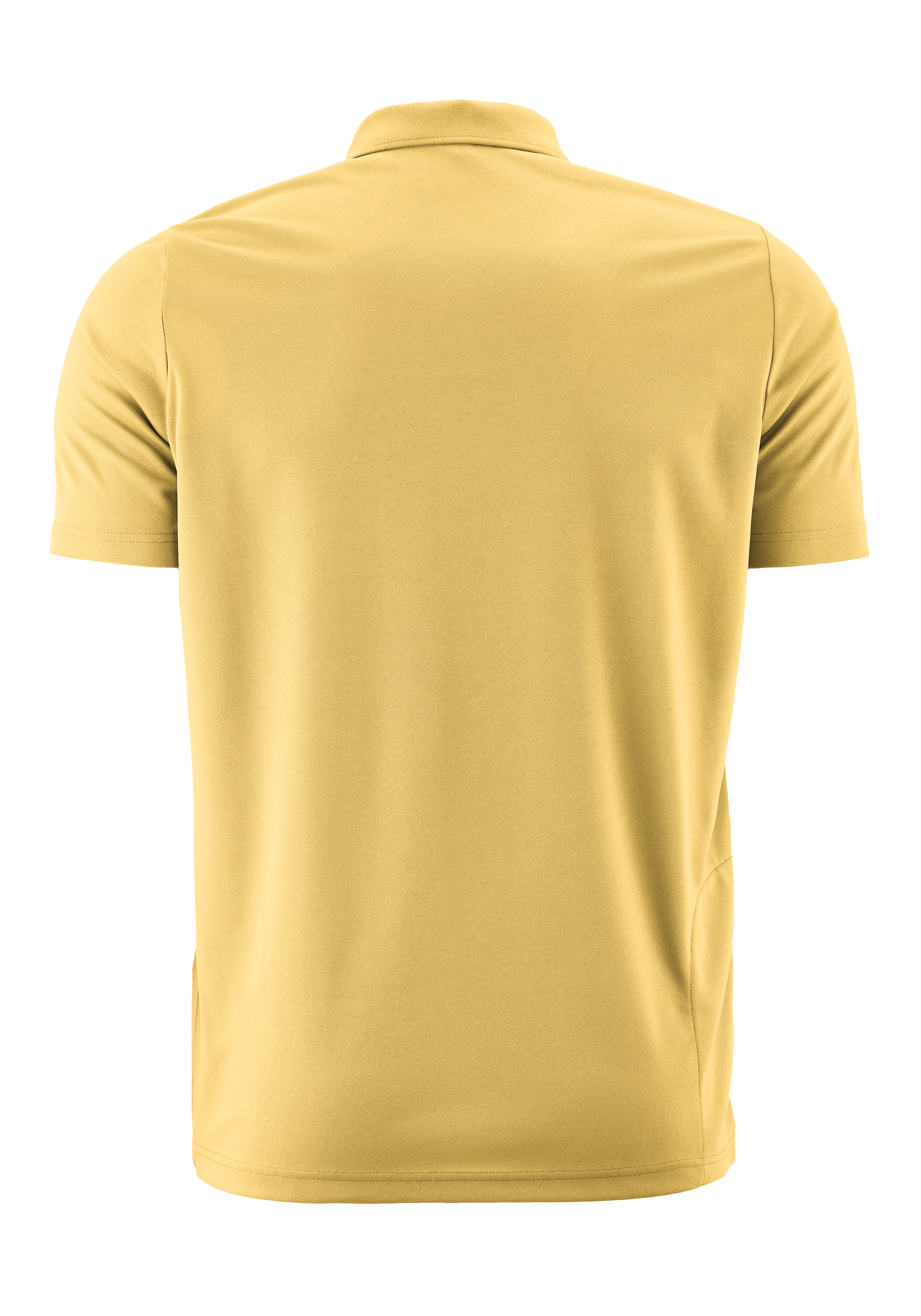 Polo-Shirt, Kurzarm, Kragen, Solid, Beige/Gelb