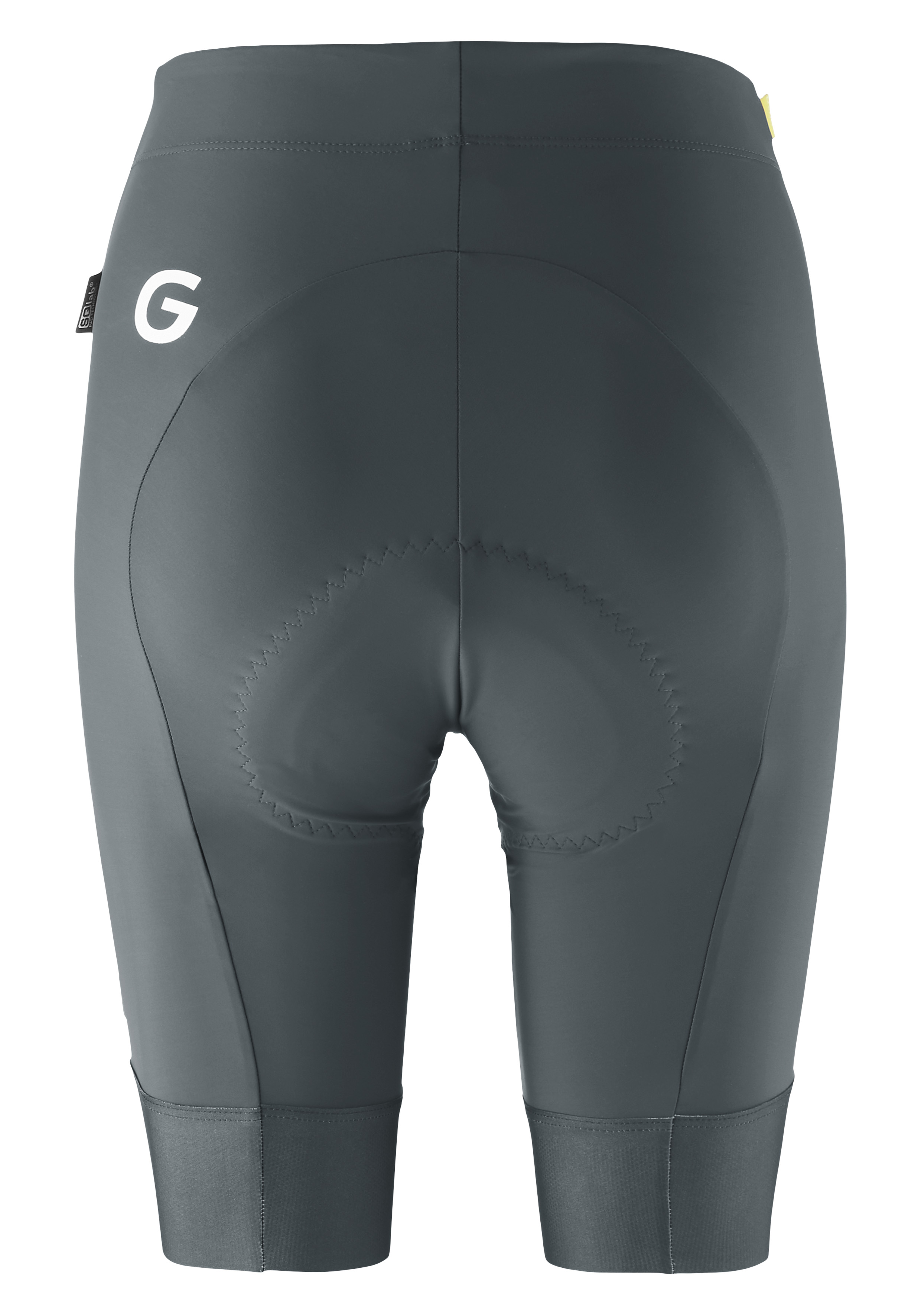 Radhose, Bike-Shorts, Grau, Sitzpolster, Elastisches Bündchen, cycling shorts, shorts, pad, gripper, dark gray