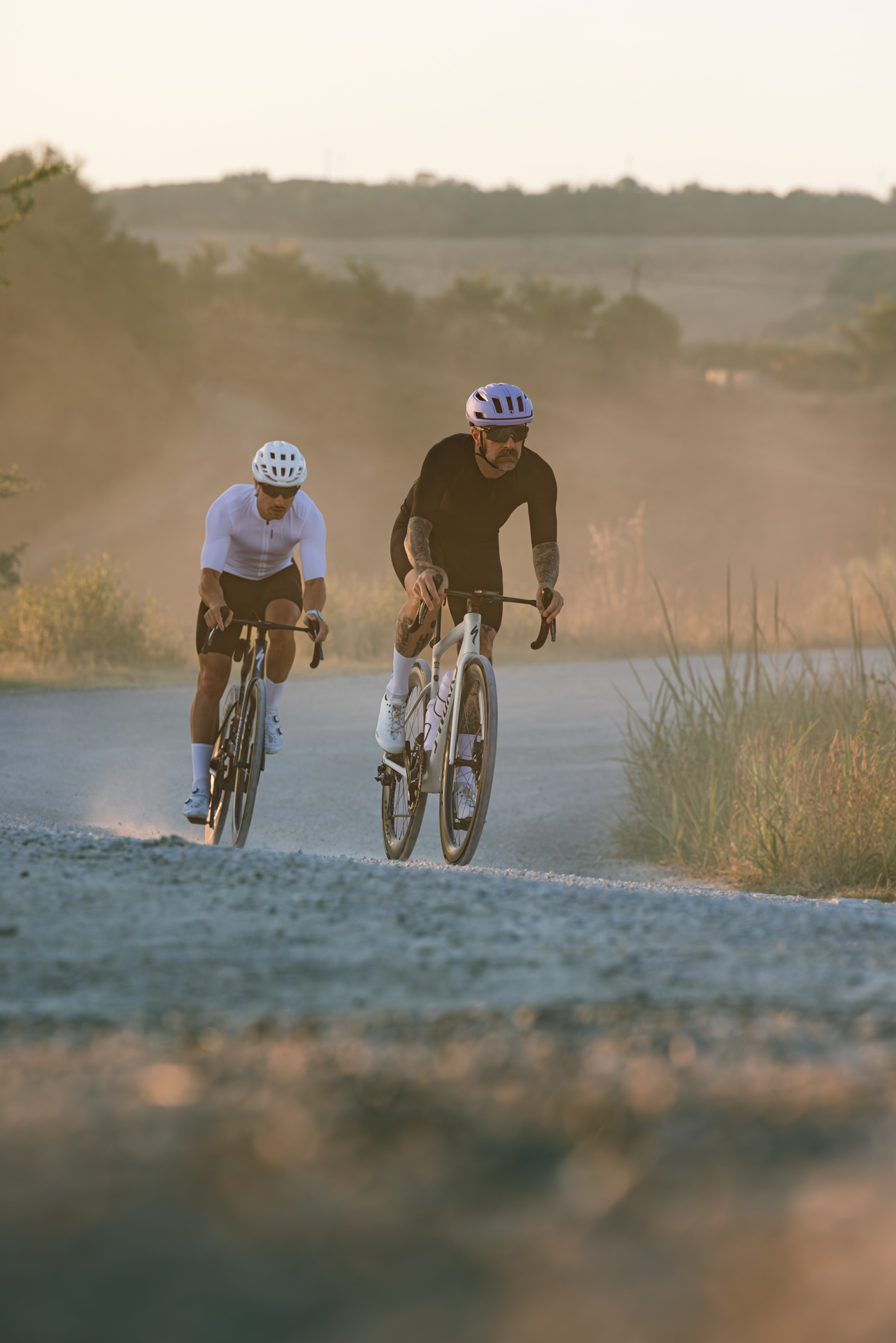 Radsport, Rennrad, Zwei Radfahrer, Cycling, Kieselweg