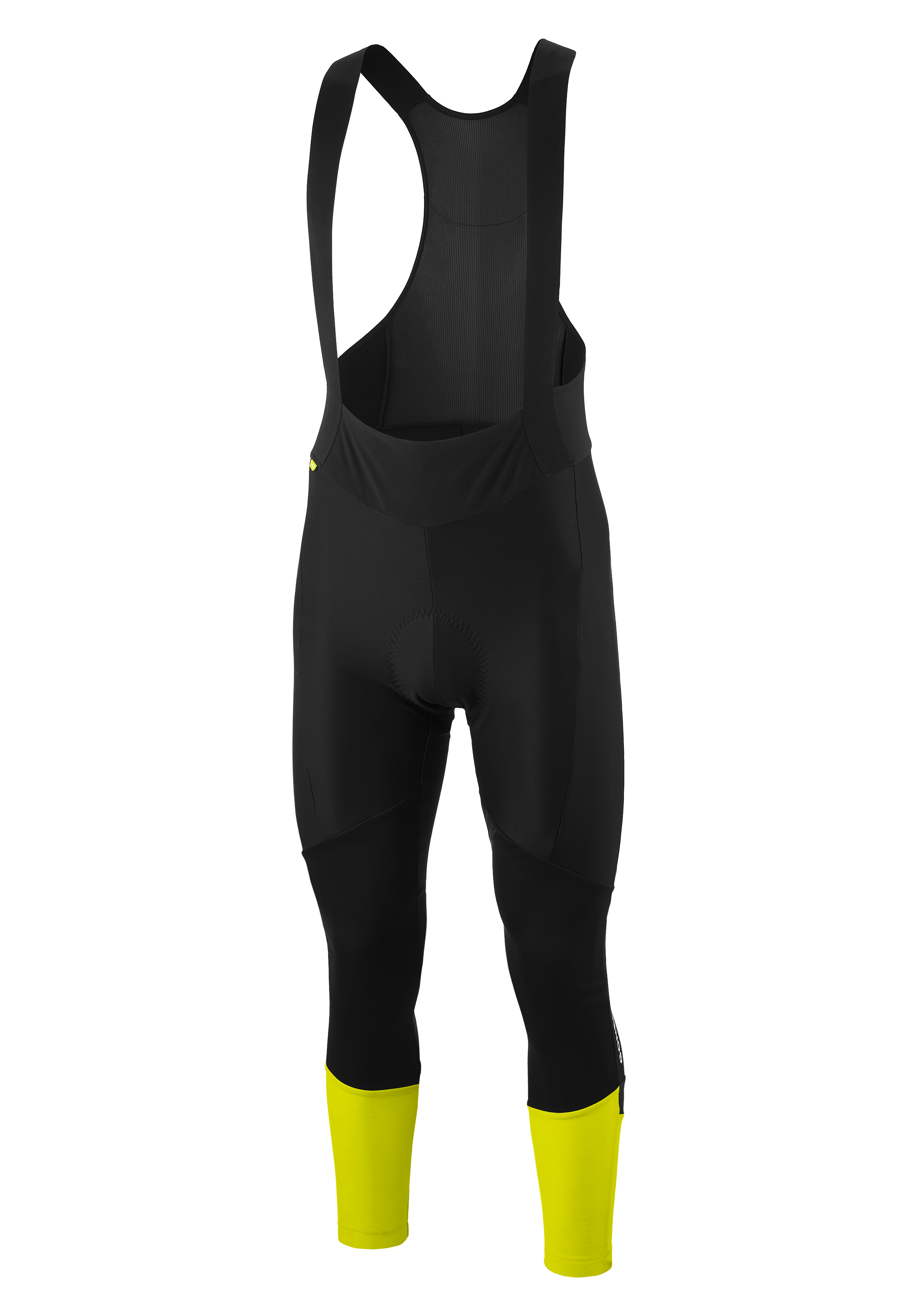 Essential Bib Tight Softshell M Radsporthose, Bib-Hose, Sitzpolster, Niedrige Taille, Gelb