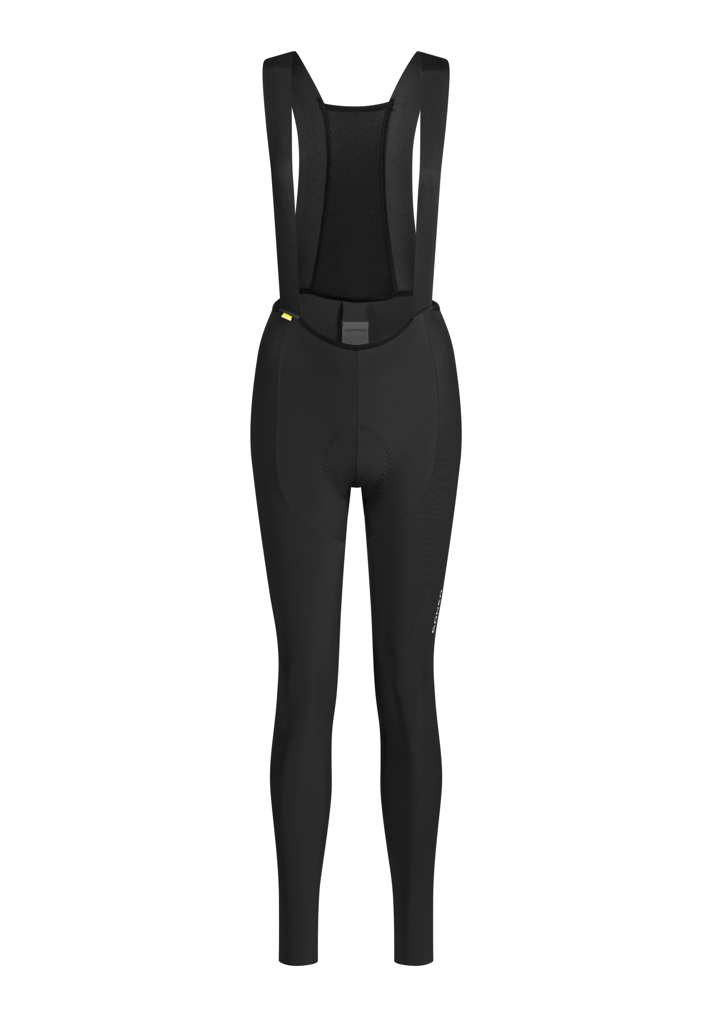 Essential Bib Tight Thermal W Fahrradhose, Trägerhose, gepolsterter Sitzbereich, schwarz, Mesh-Einsatz