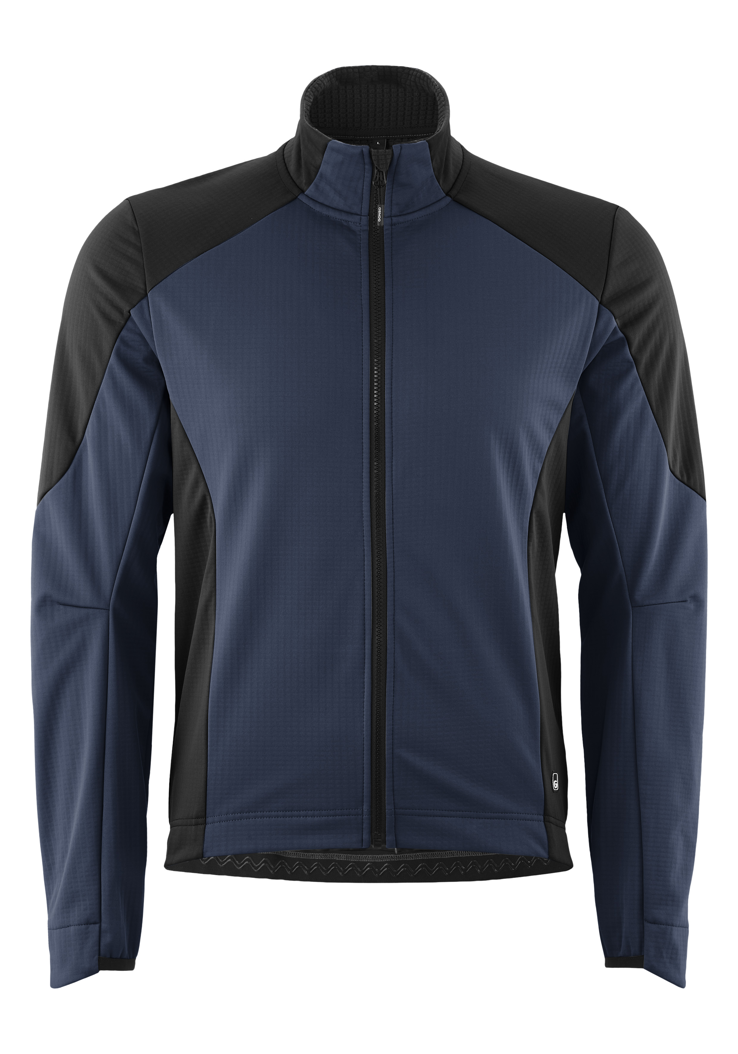Fahrradjacke, Softshell, Blau, Reißverschluss, Performance