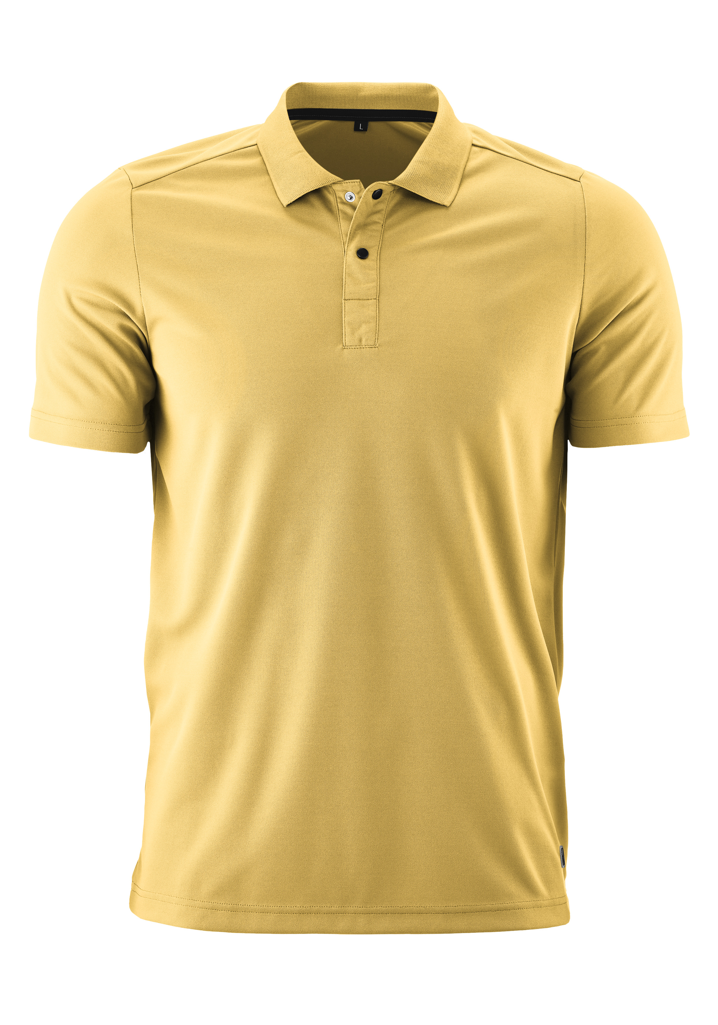 Essential Poloshirt M Polohemd, Kurzarm, Baumwolle, Unifarben, Beige