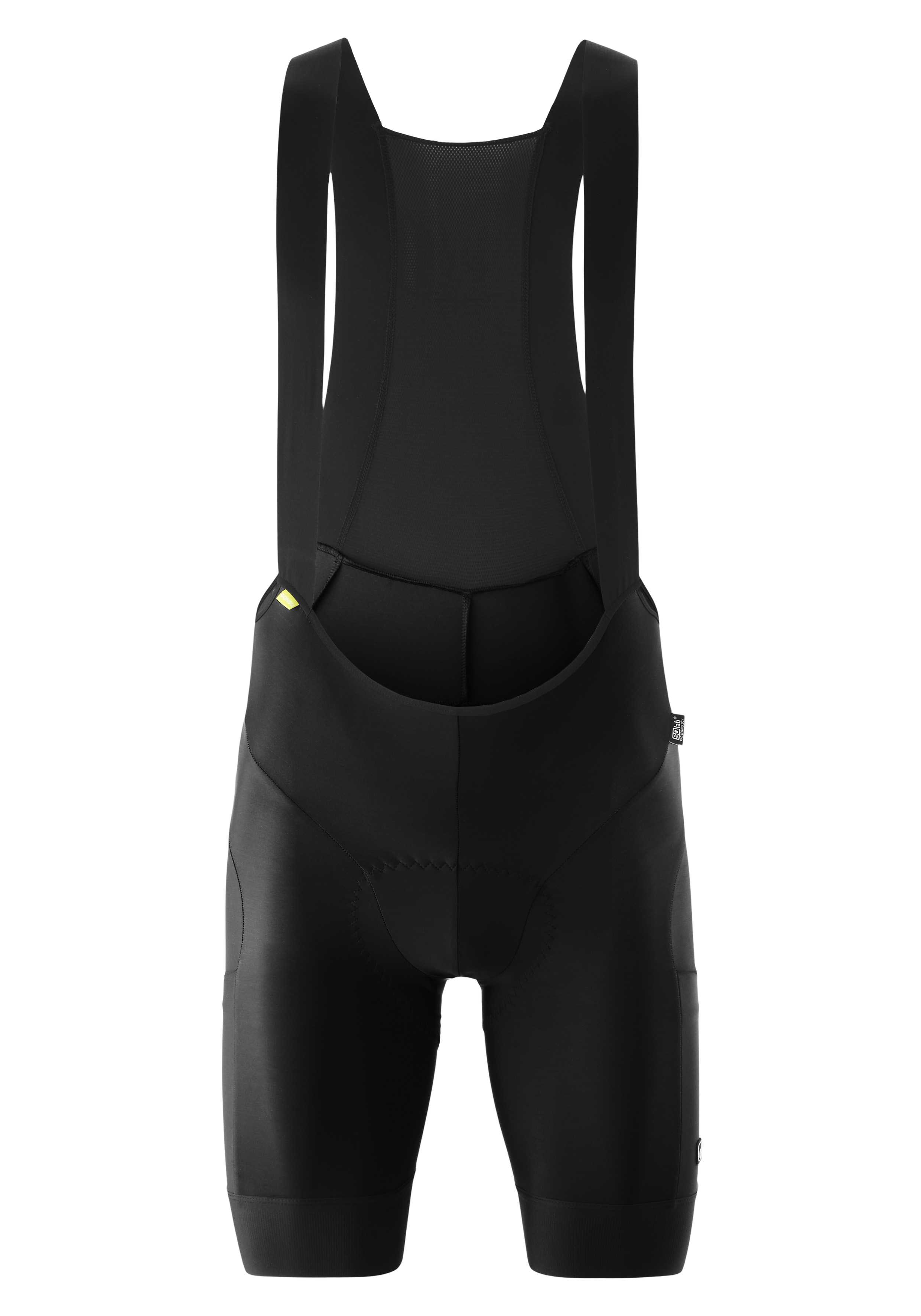 Cycling bib shorts, Pad shorts, Sleek black, Suspenders, Padded