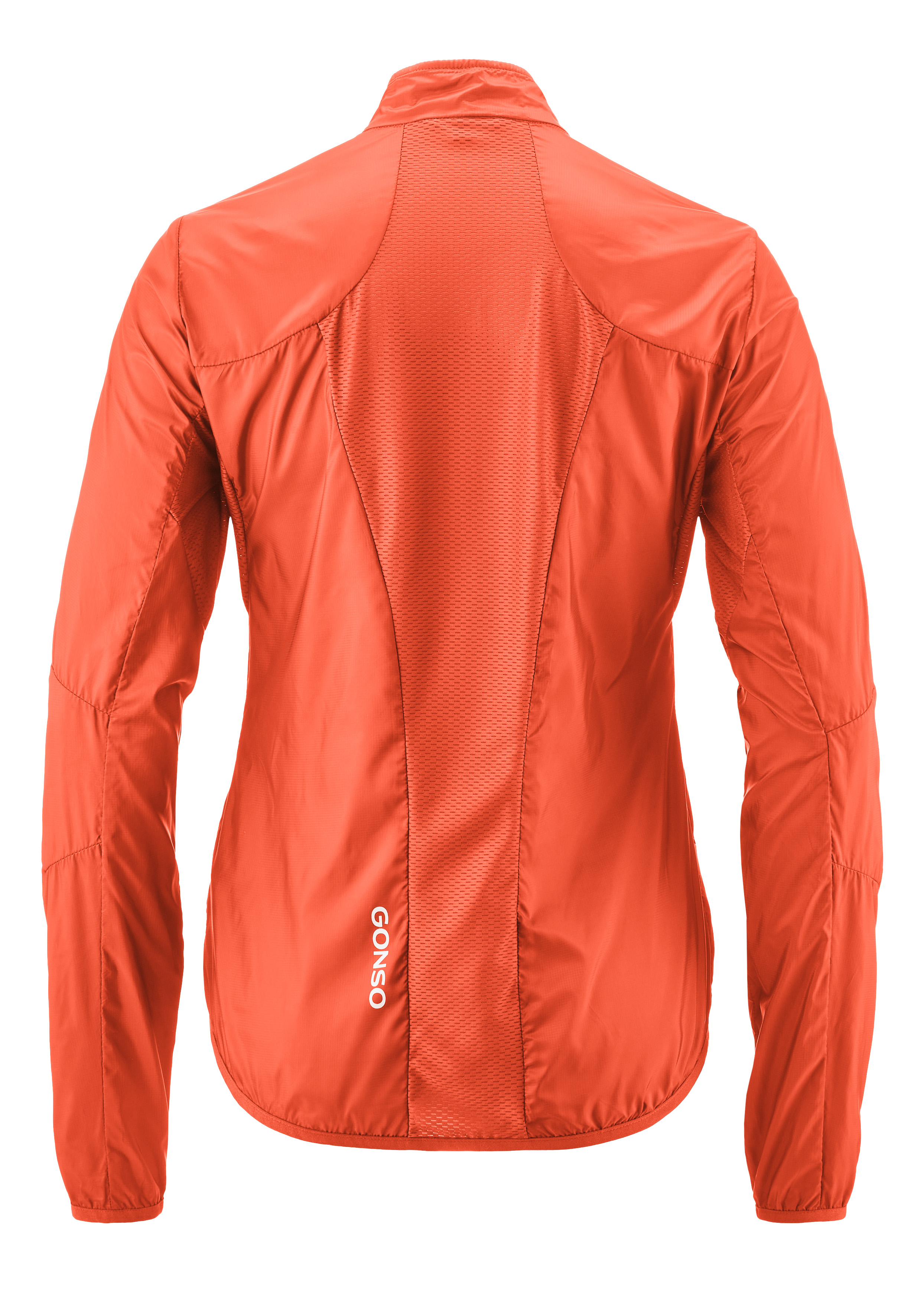 jacke, orange, sport, mesh insert, reissverschluss