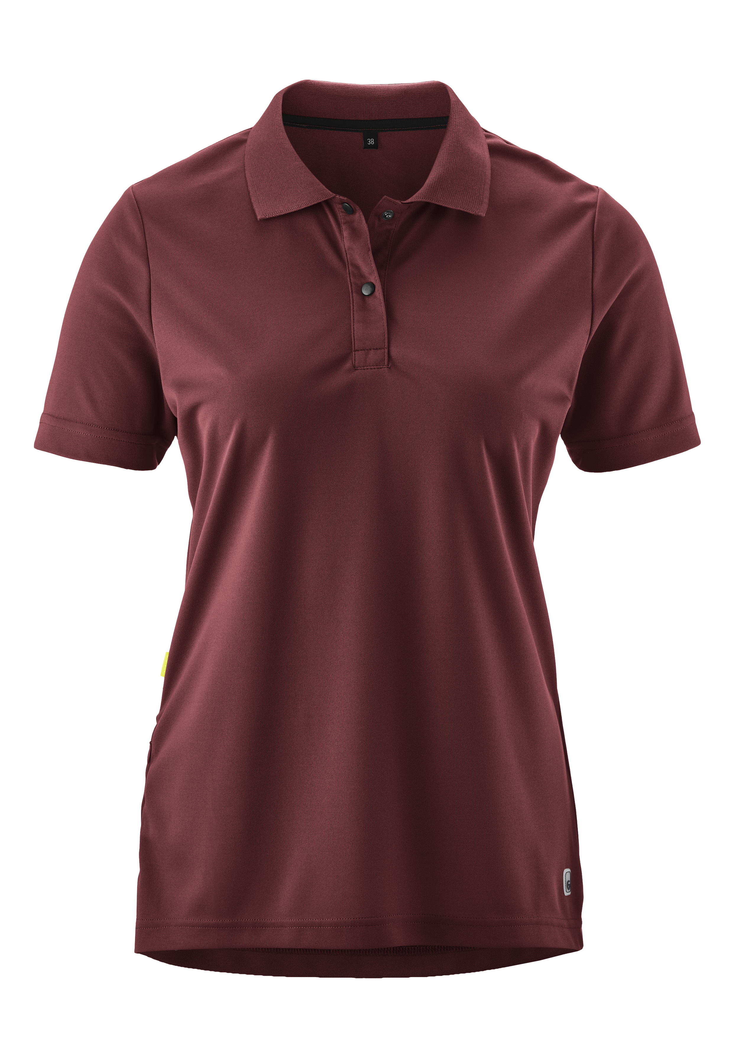 Essential Poloshirt W Kastanienbraun, Kleidung, Hemd, T-shirt, Ärmel