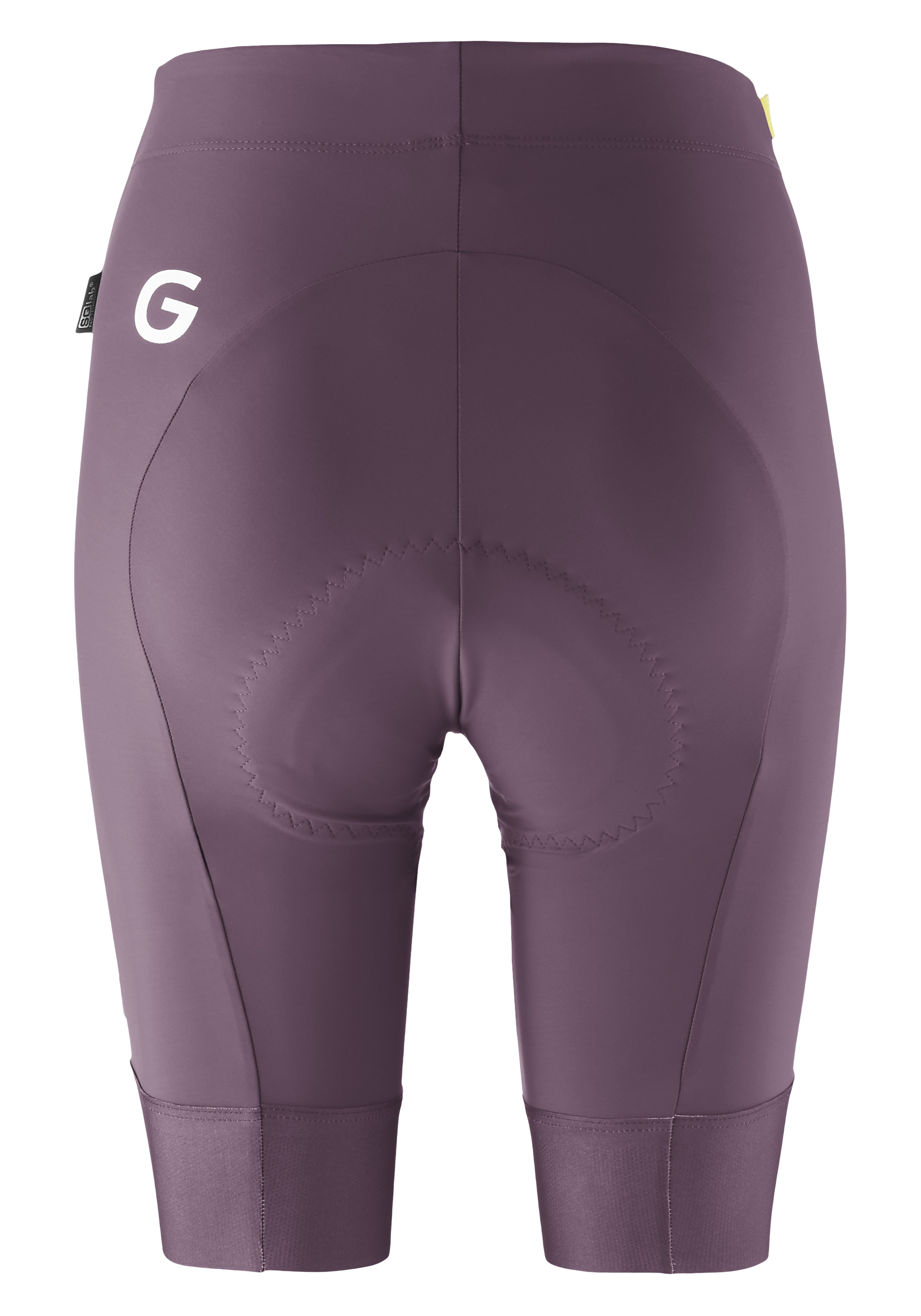  cycling shorts, lila/ purple, gepolstert, hohe Taille, Naht