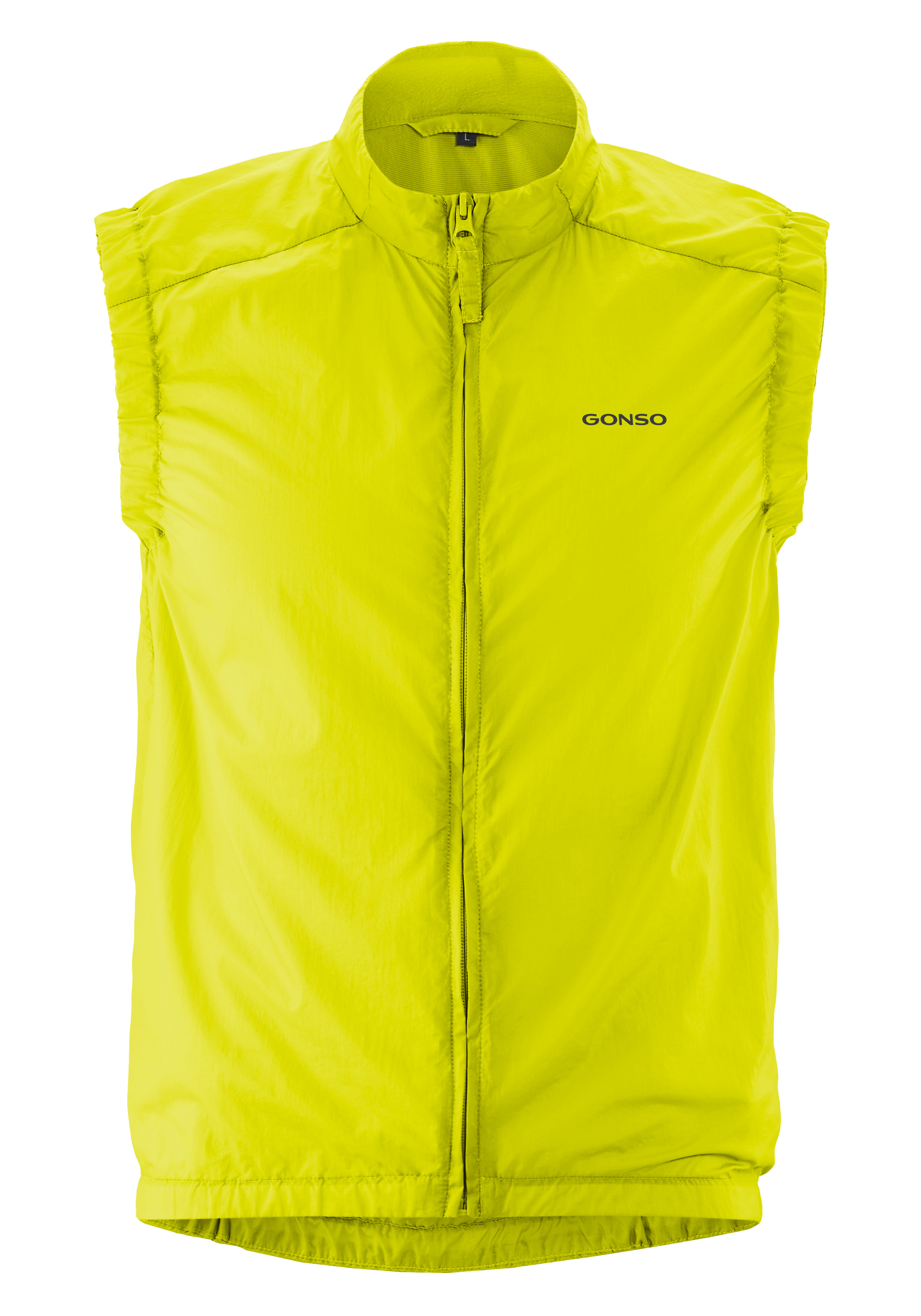 Adventure Vest Wind M weste, Puffer, leuchtend gelb, ärmellose Weste, Reißverschluss