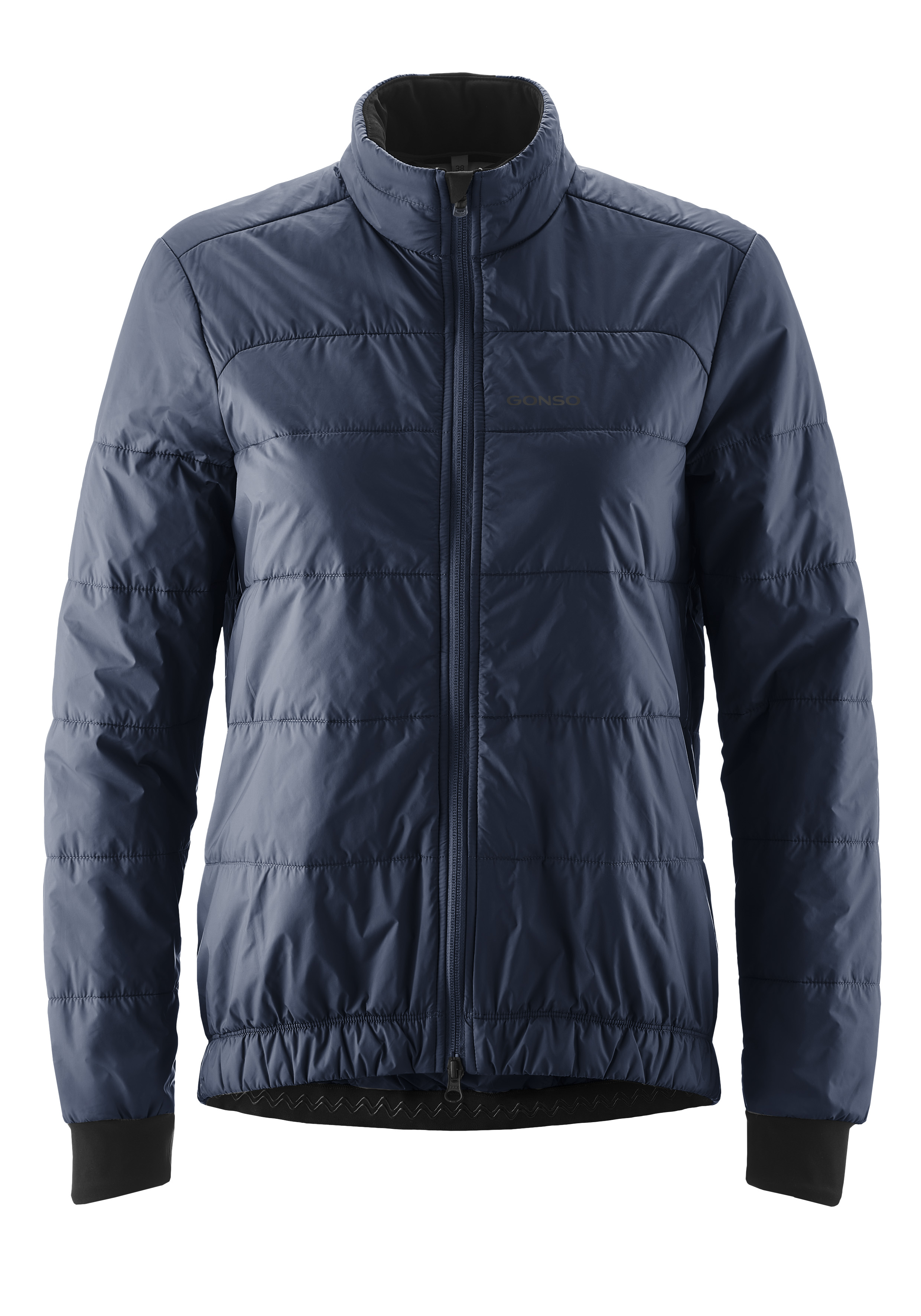 Pufferjacke, Reißverschluss, Steppjacke, Navy, Kunstfaser