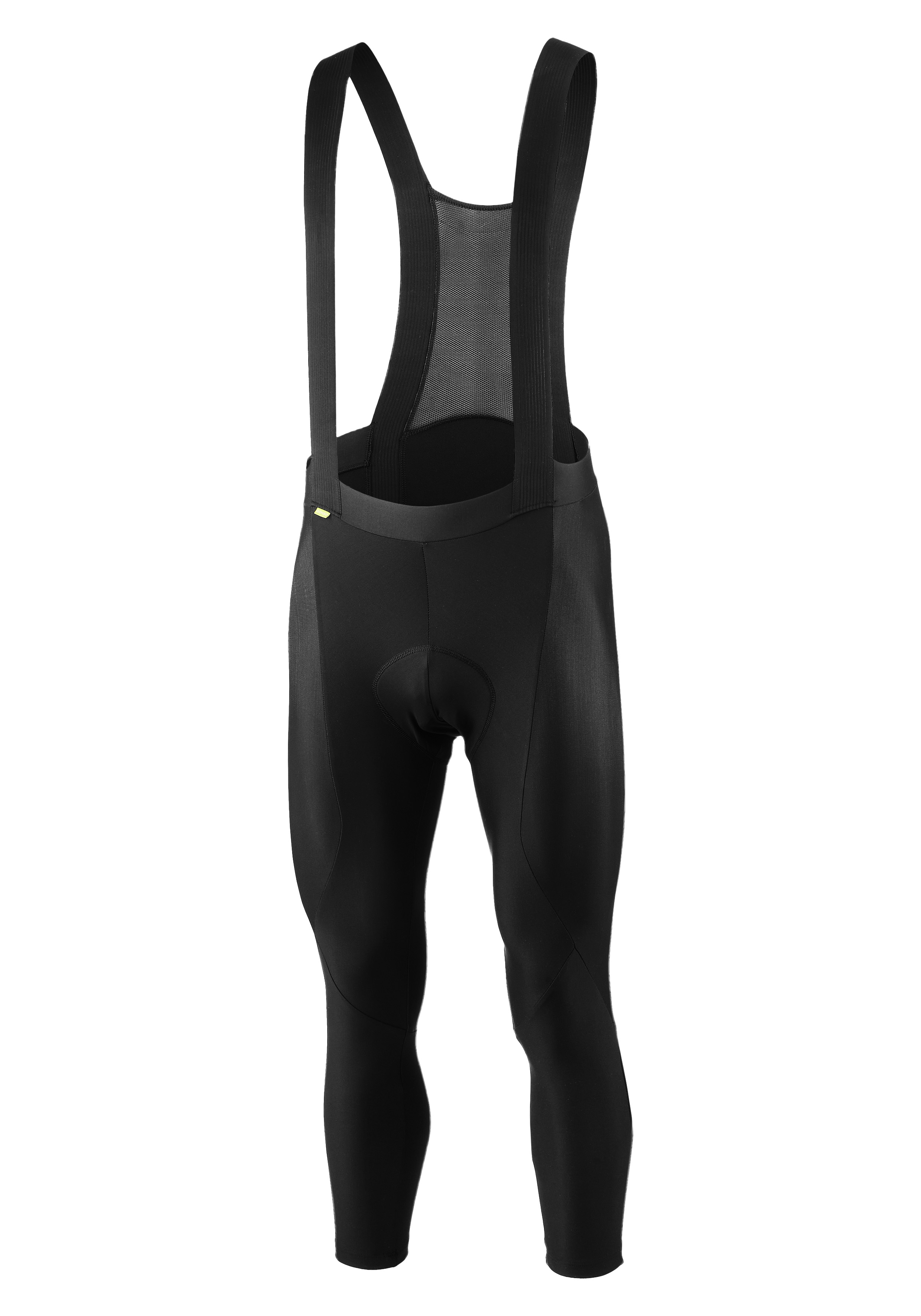 Radsporthose, Latzhose, Schwarz, Mikrofaser, Hosen mit Hosenträgern