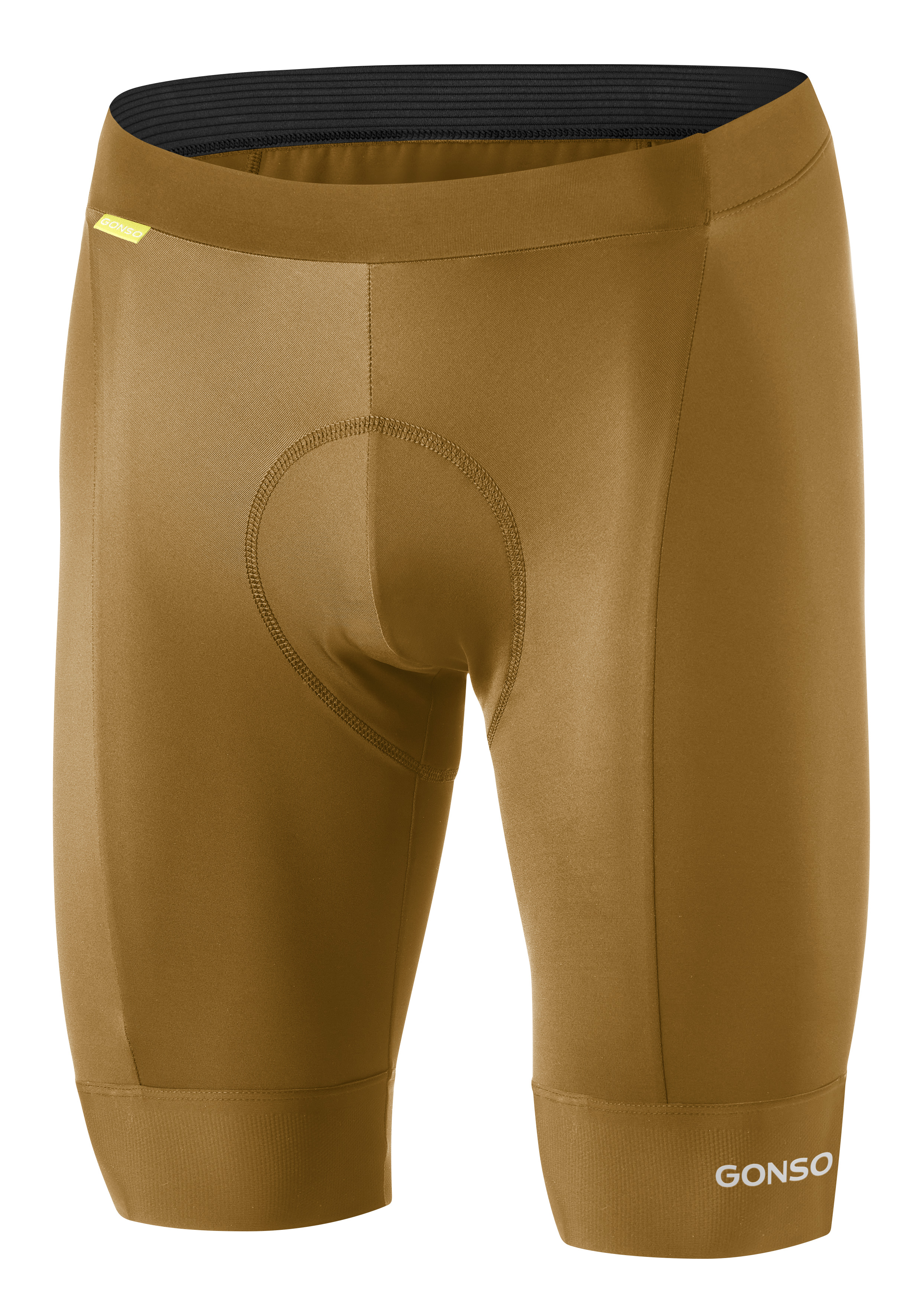 Fahrradshorts, Radhosen, gepolstert, braun, Dehnbare Stoffe