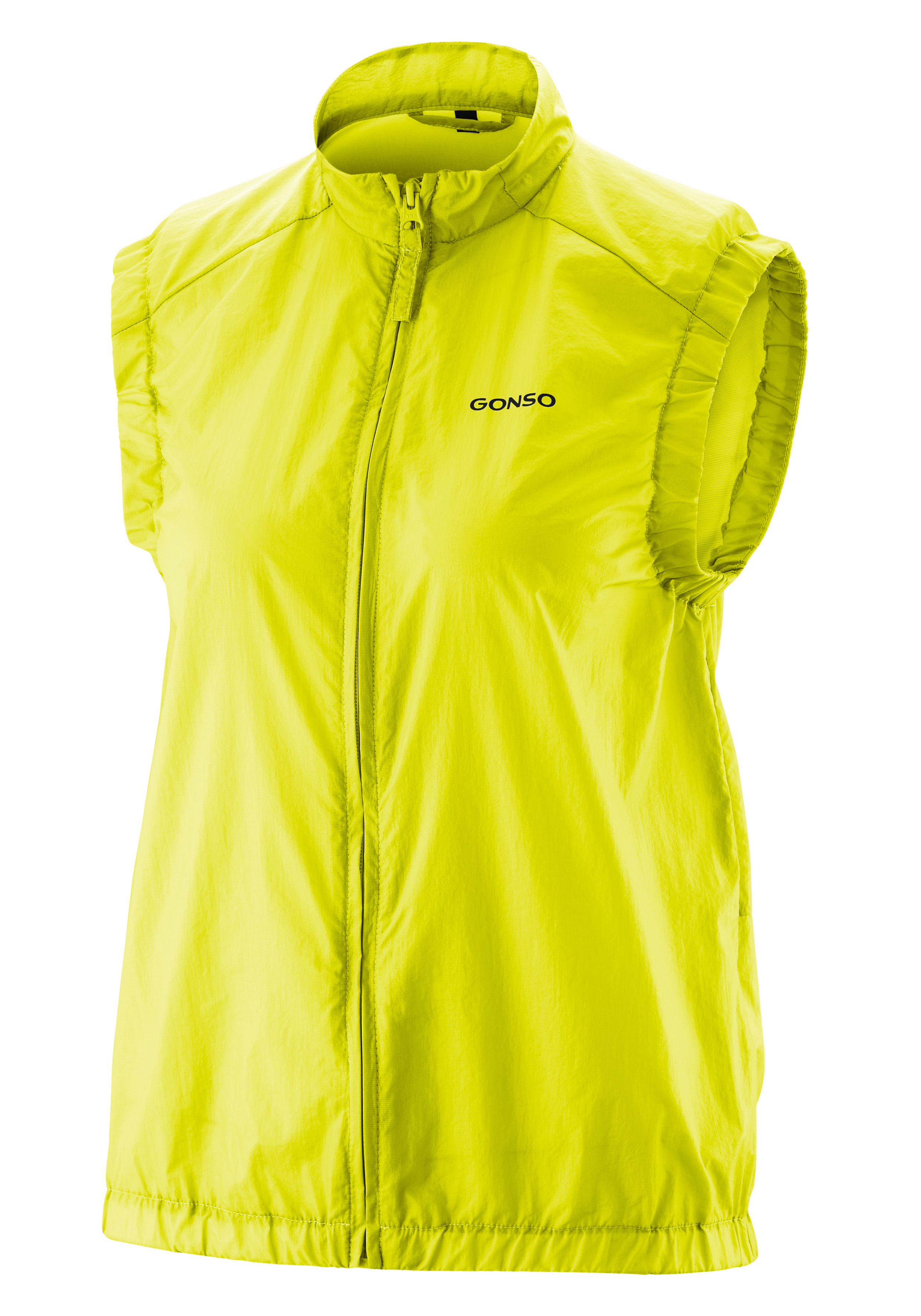 Gilet, Neon, Reißverschluss, Sleeve-less, Gonso