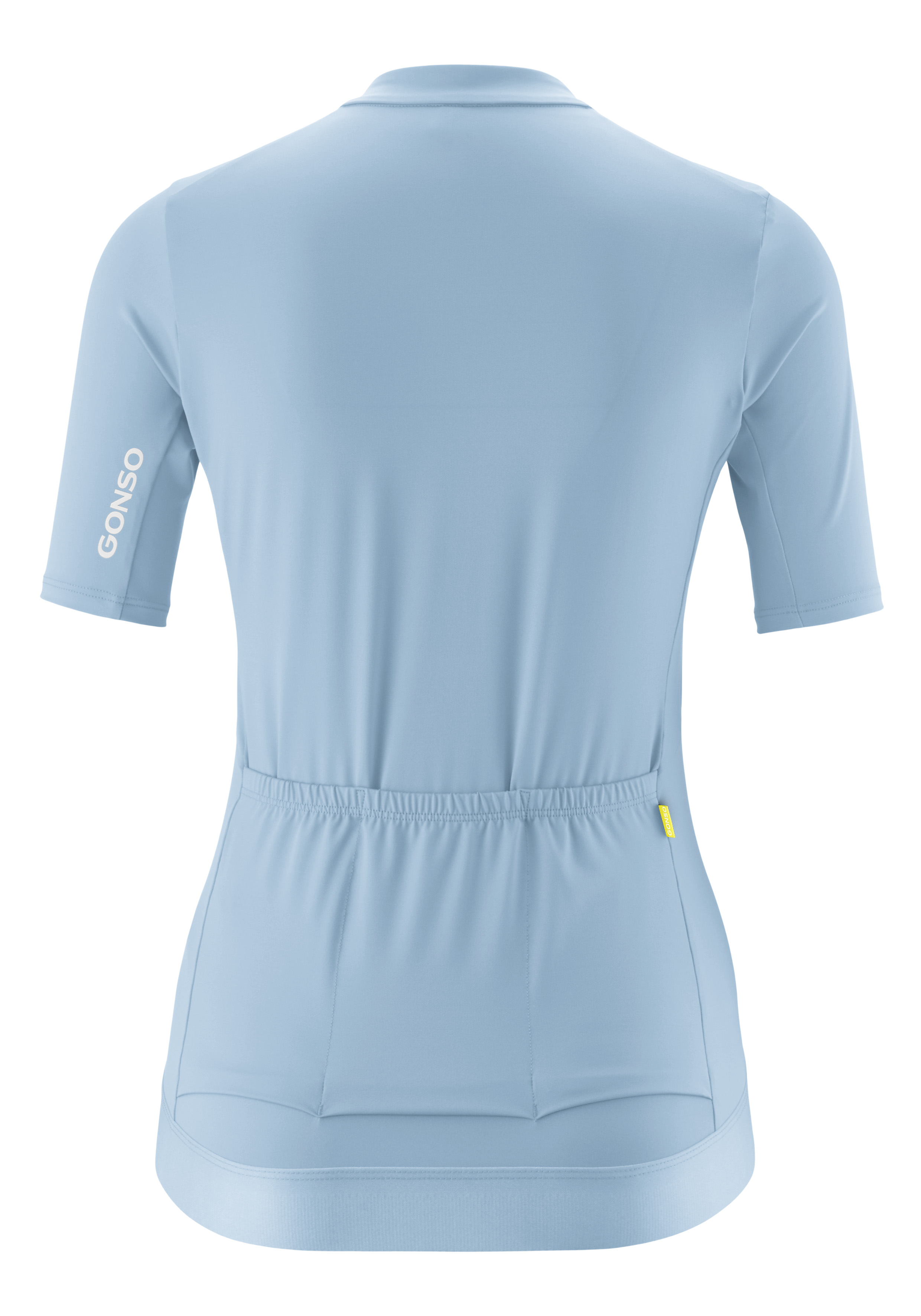 cycling Jersey, kurzarm, hellblau, Rückseite, elastischer Bund