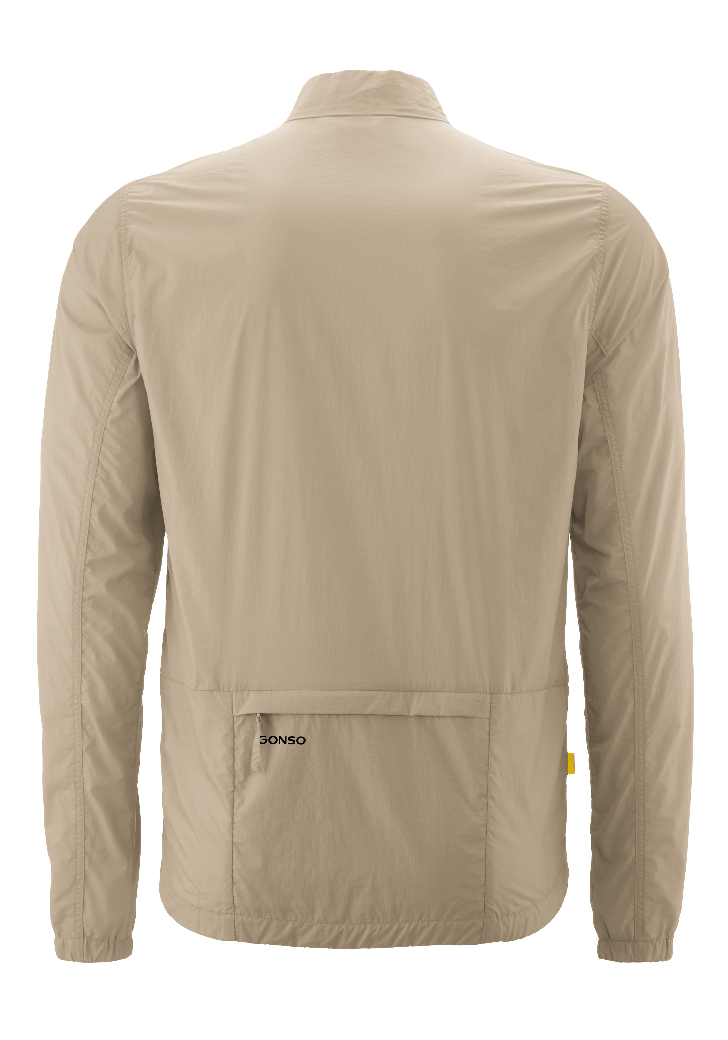 Beige Jacke, Beige Farbtone, Seitentasche, Material leicht, Jacke Rückenansicht