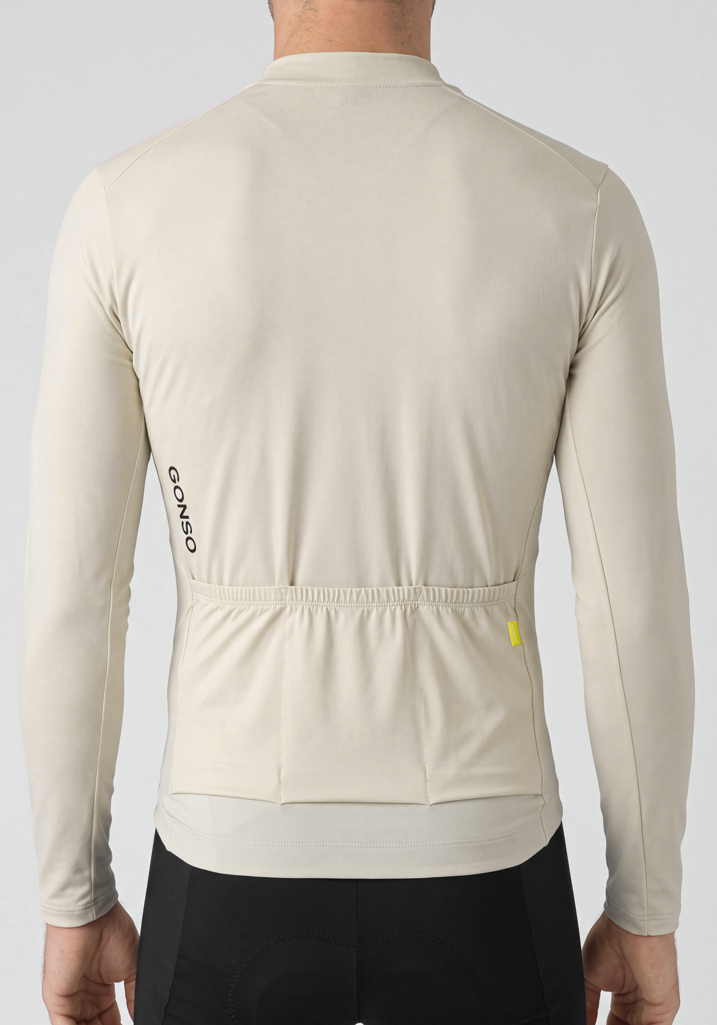 Langarmshirt, Radsport, Trikot, Rückseite, Gonso, Langarmshirt, Radsport, Laufsport, Radsportjacke, Nantes?, Langarm, Radsporthemd, Rückenansicht, Reißverschlusslos, GOTS0