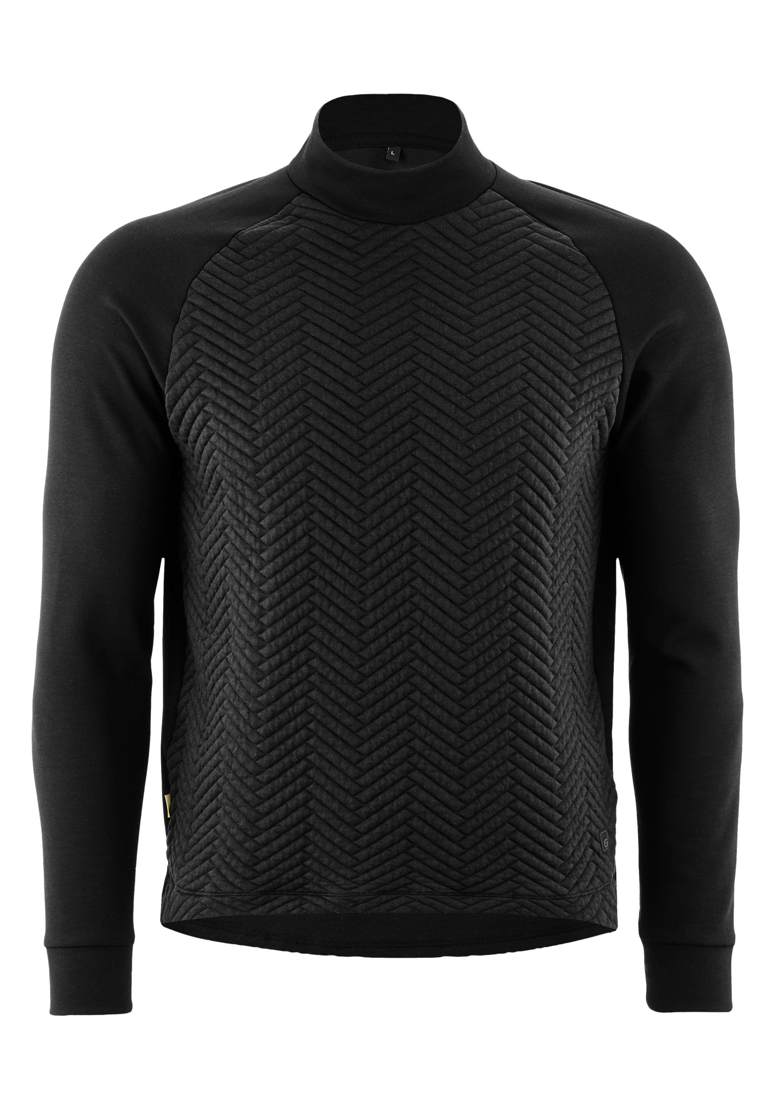 Trail Jersey Therm Pullover, Rundhals, Schwarz, Strickmuster, Hemd?