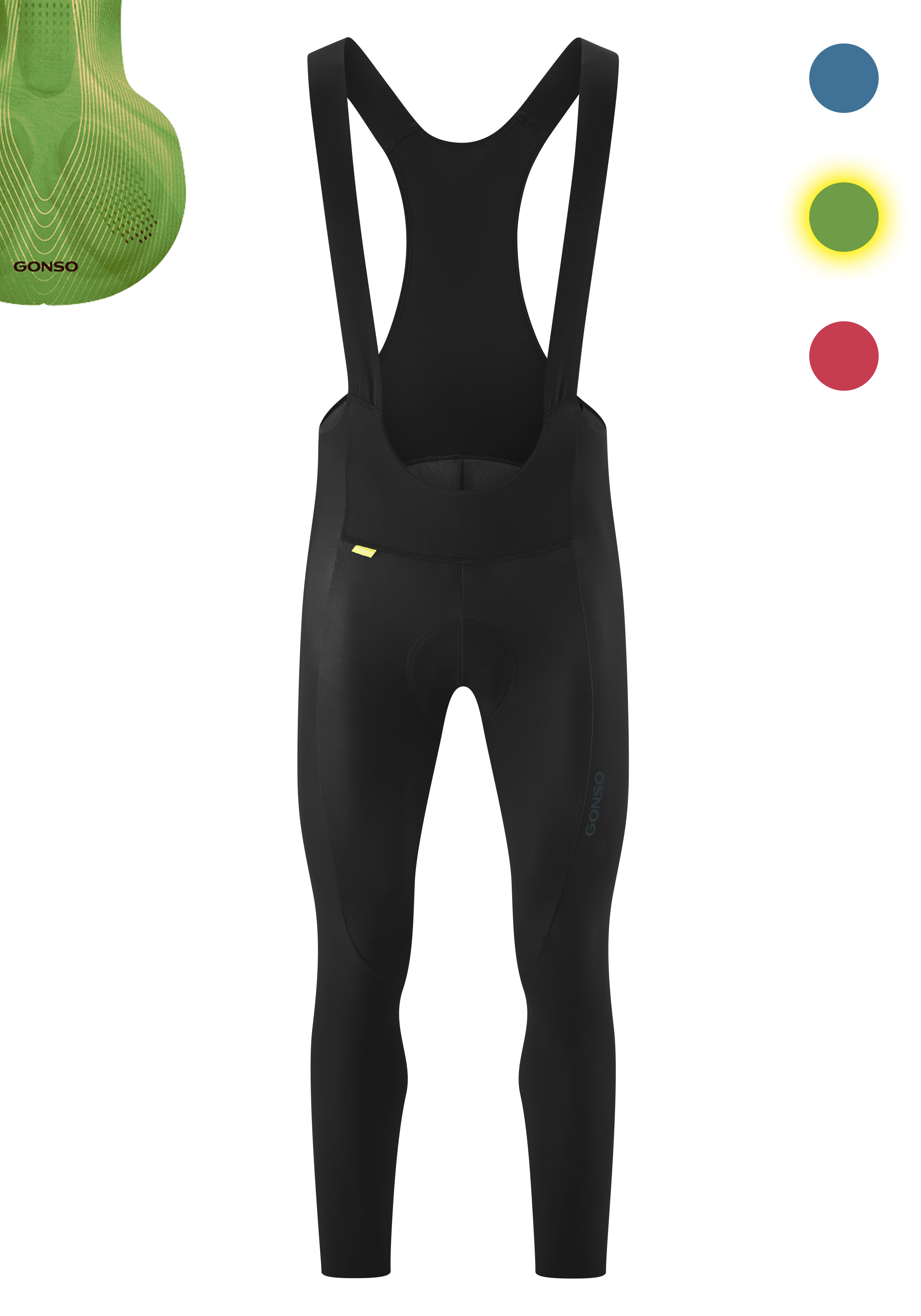 Sitivo Ti Bib M Radsporthose, Trägerhose, Schwarz, Slim fit, Aero-/Radsport, Radsporthose, Bib, Trägerhose, Schwarz, Klettverschluss?