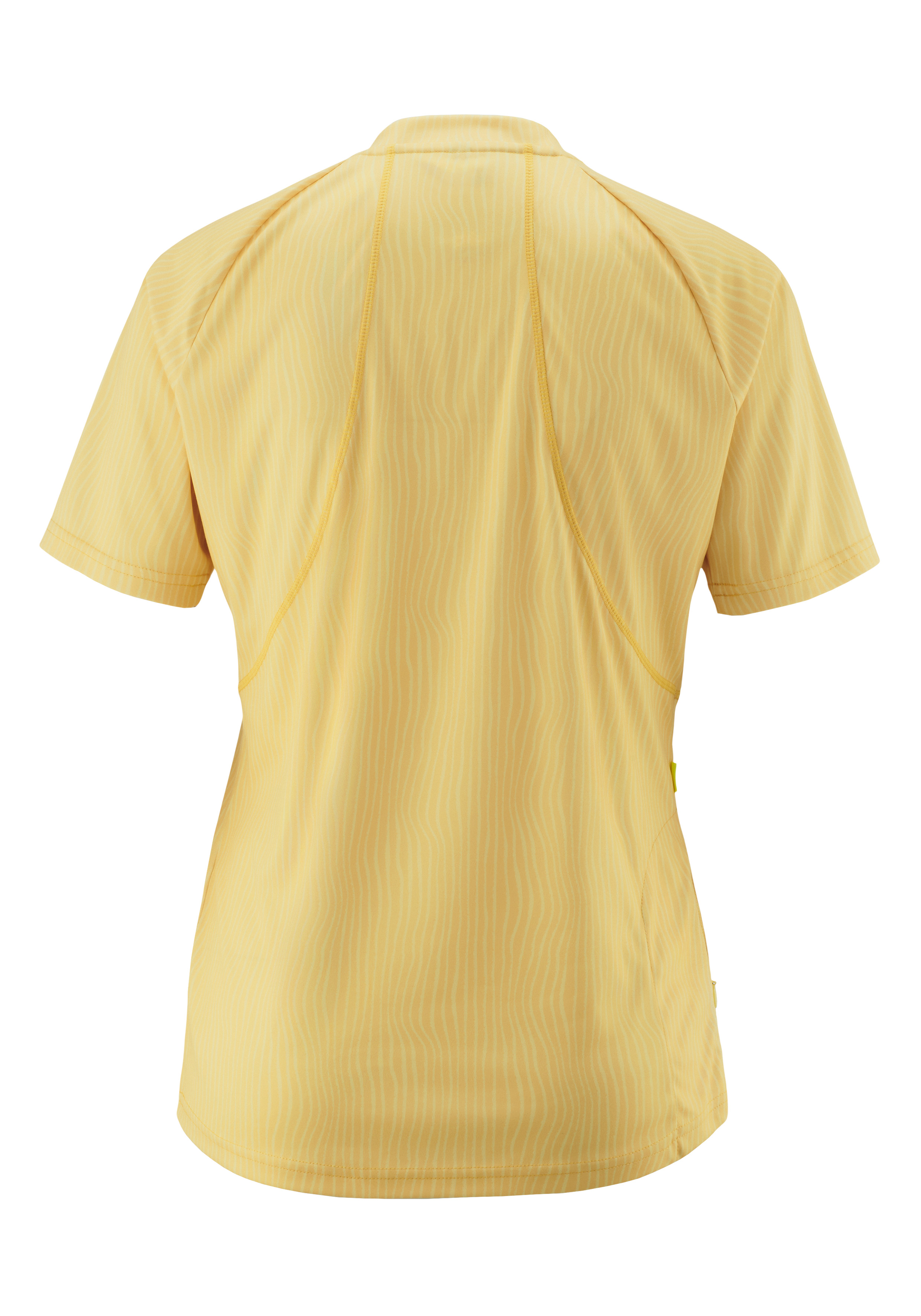 T-Shirt, Kurzarm, Streifen, Gelb, Shirt Rückansicht