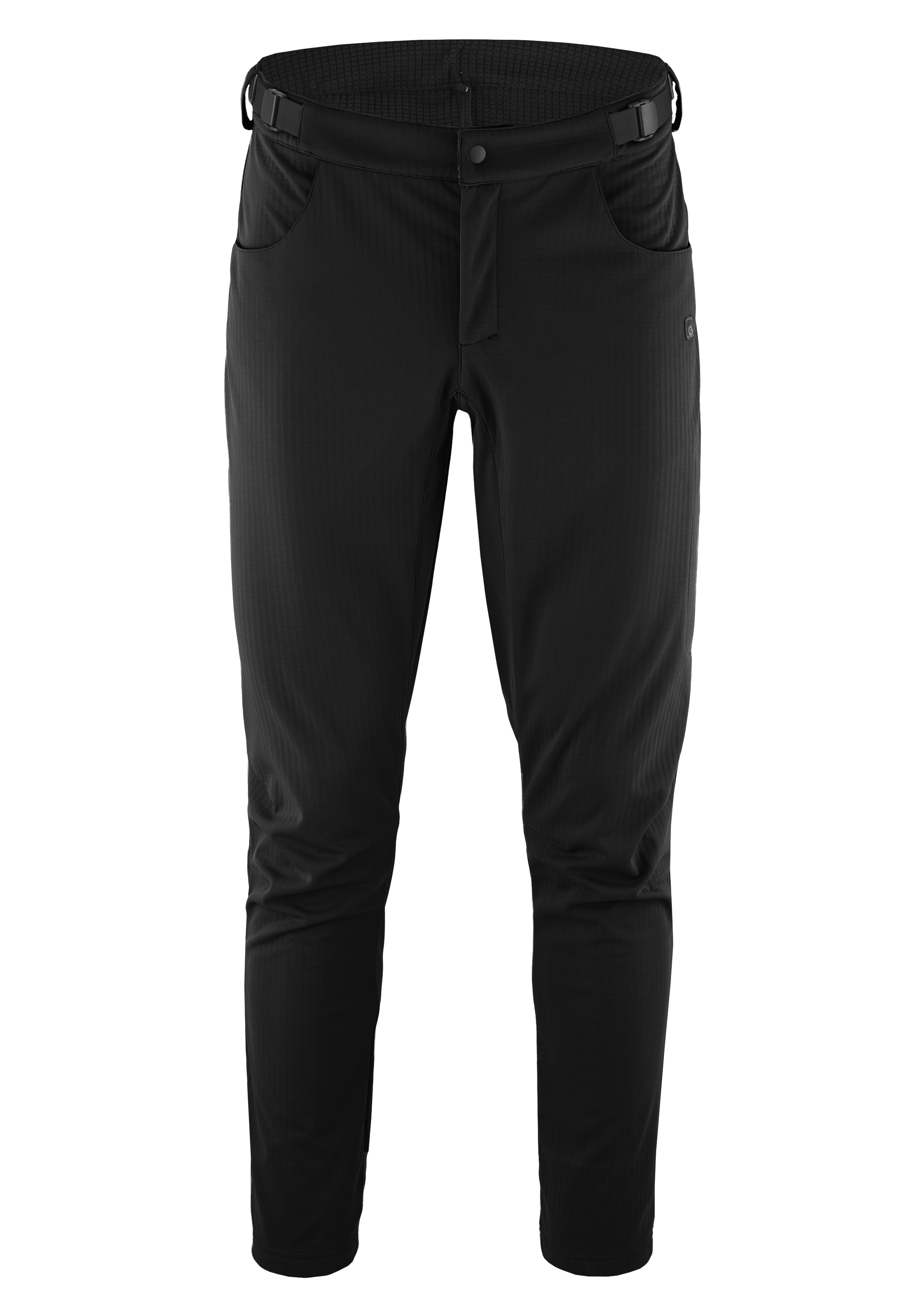 Hose, Schwarz, Outdoor, Gurtband, Knöchellänge