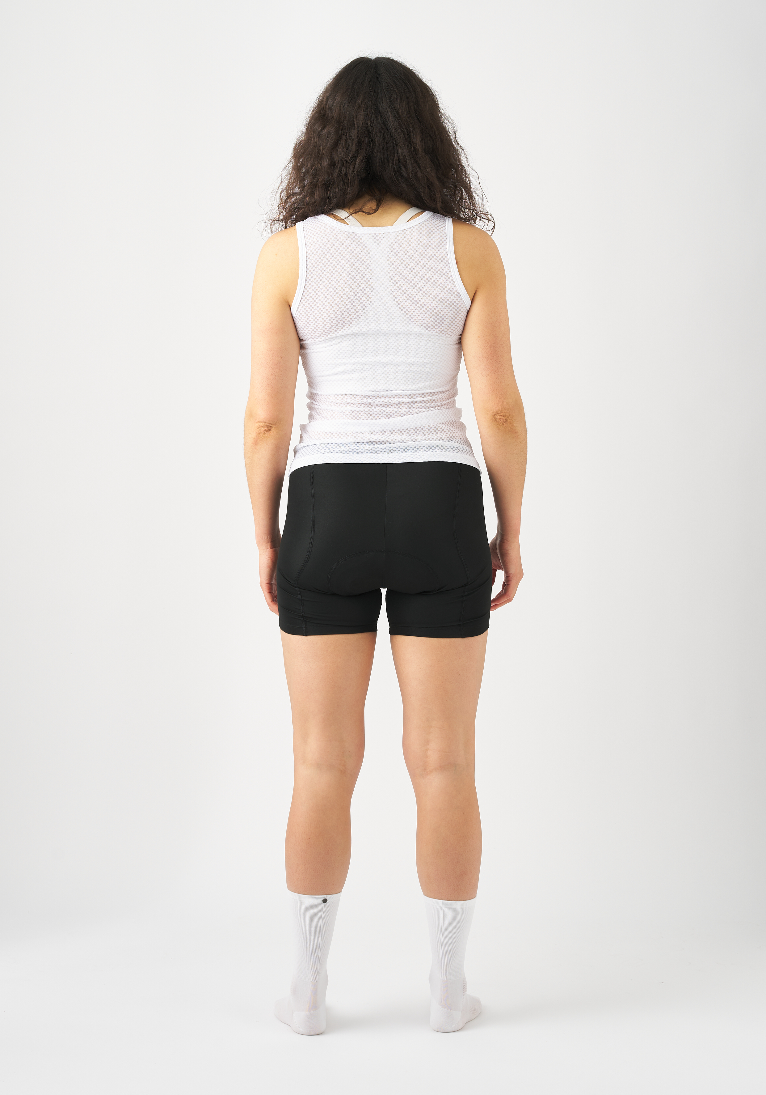 Mesh top, Sleeveless, White top, Black shorts, Athletic wear, Unterhemd, Mesh, Weiß, Tanktop, Shorts