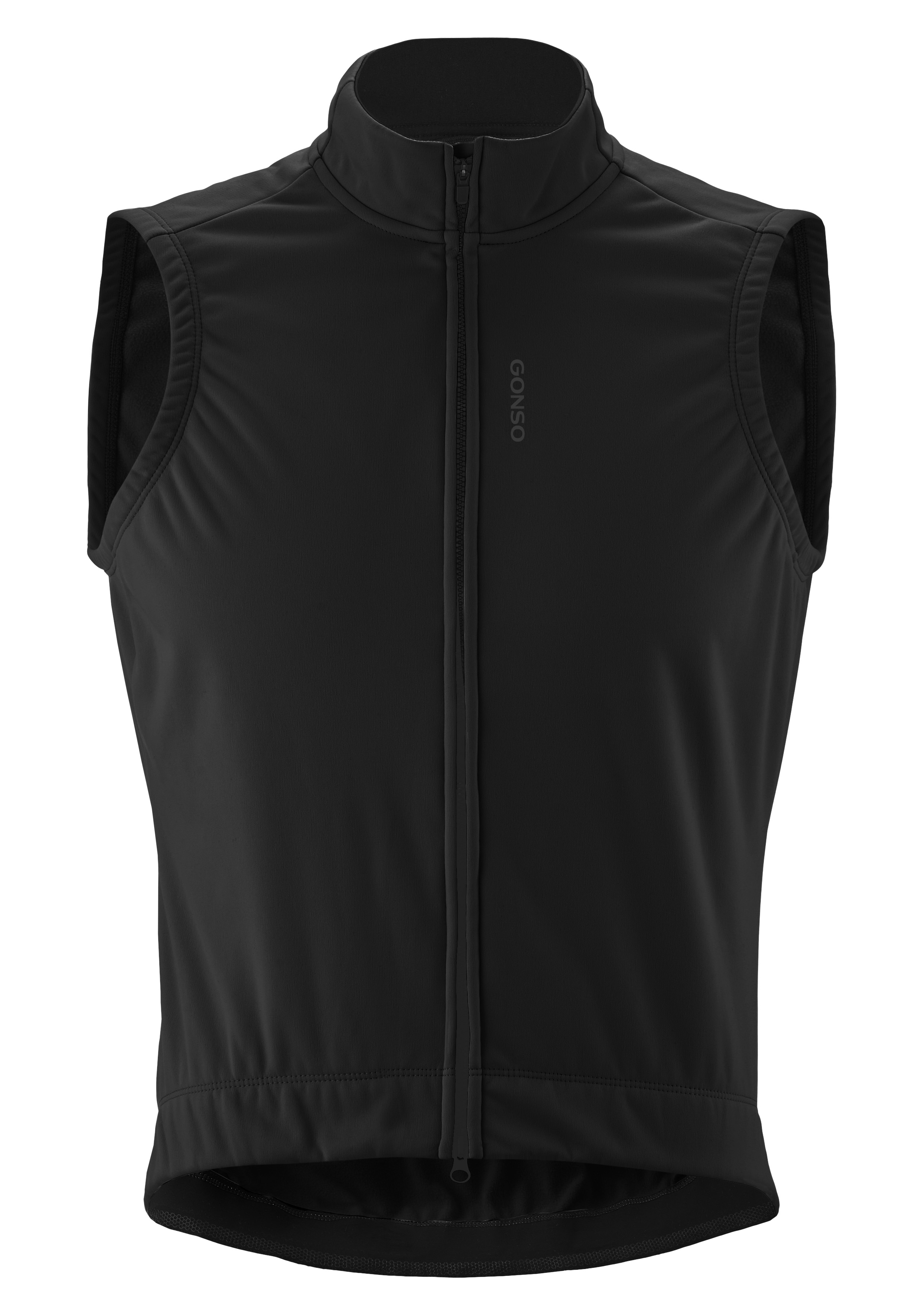 Weste, Gilet, Gonso, Schwarz, Schaumstofffreie Weste