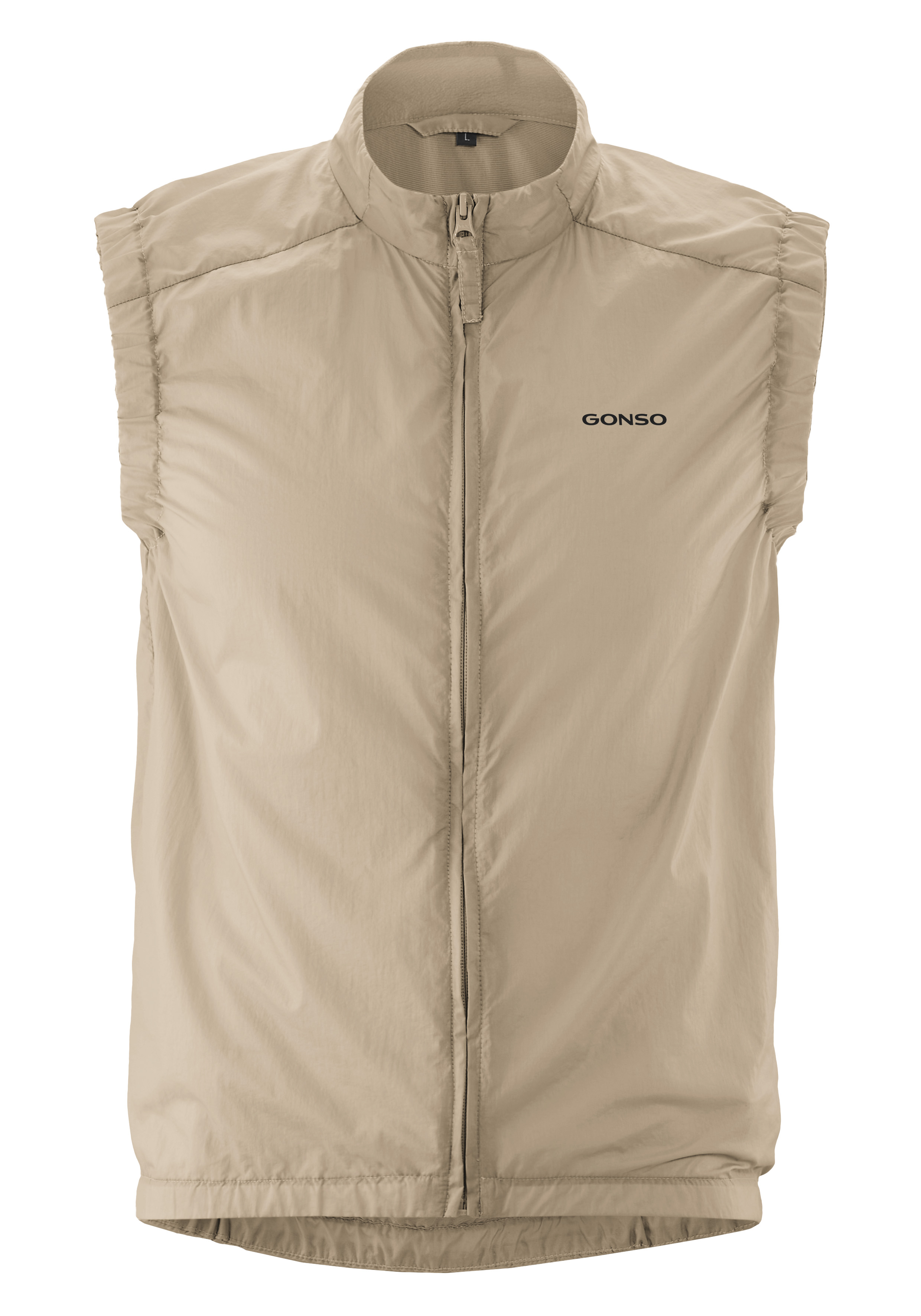 Adventure Vest Wind M Weste, Gilet, Steppweste, Beige, Reißverschluss