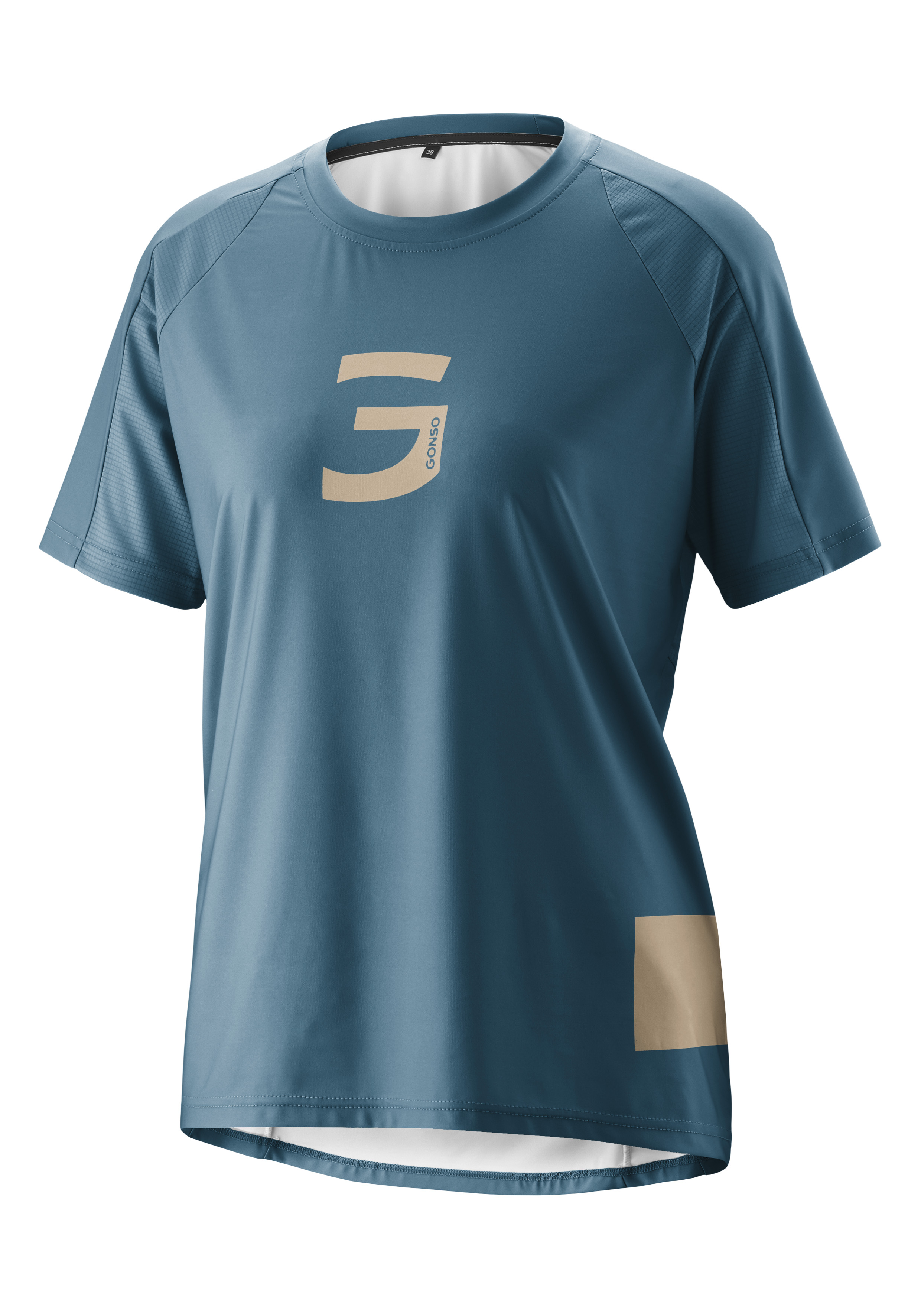 T-Shirt, Kurzarm, Rundhalsausschnitt, Drucklogo, Unifarben