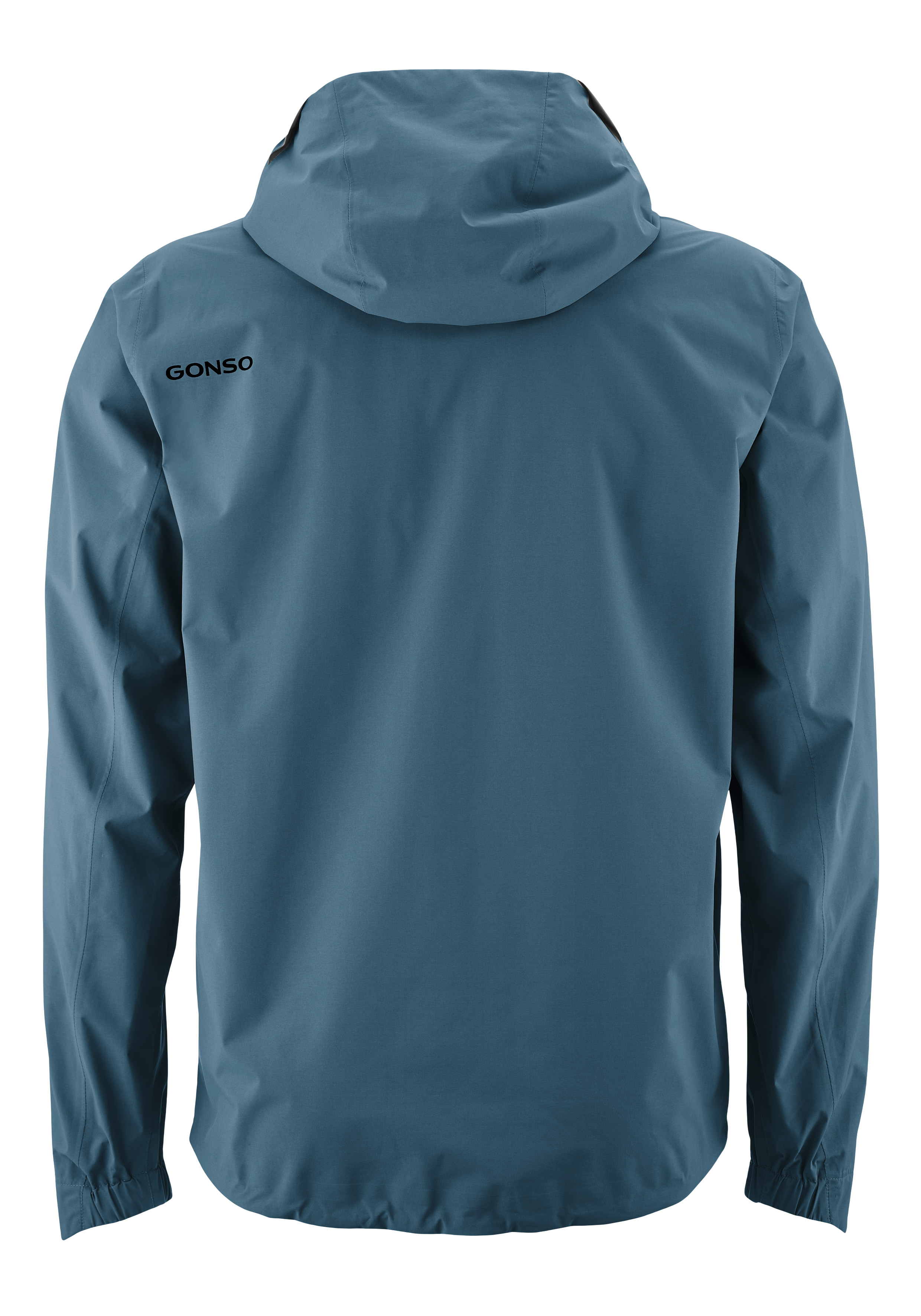 Hoodie jacket, Windbreaker, Leichte Jacke, Rückseite, Blau-Grau