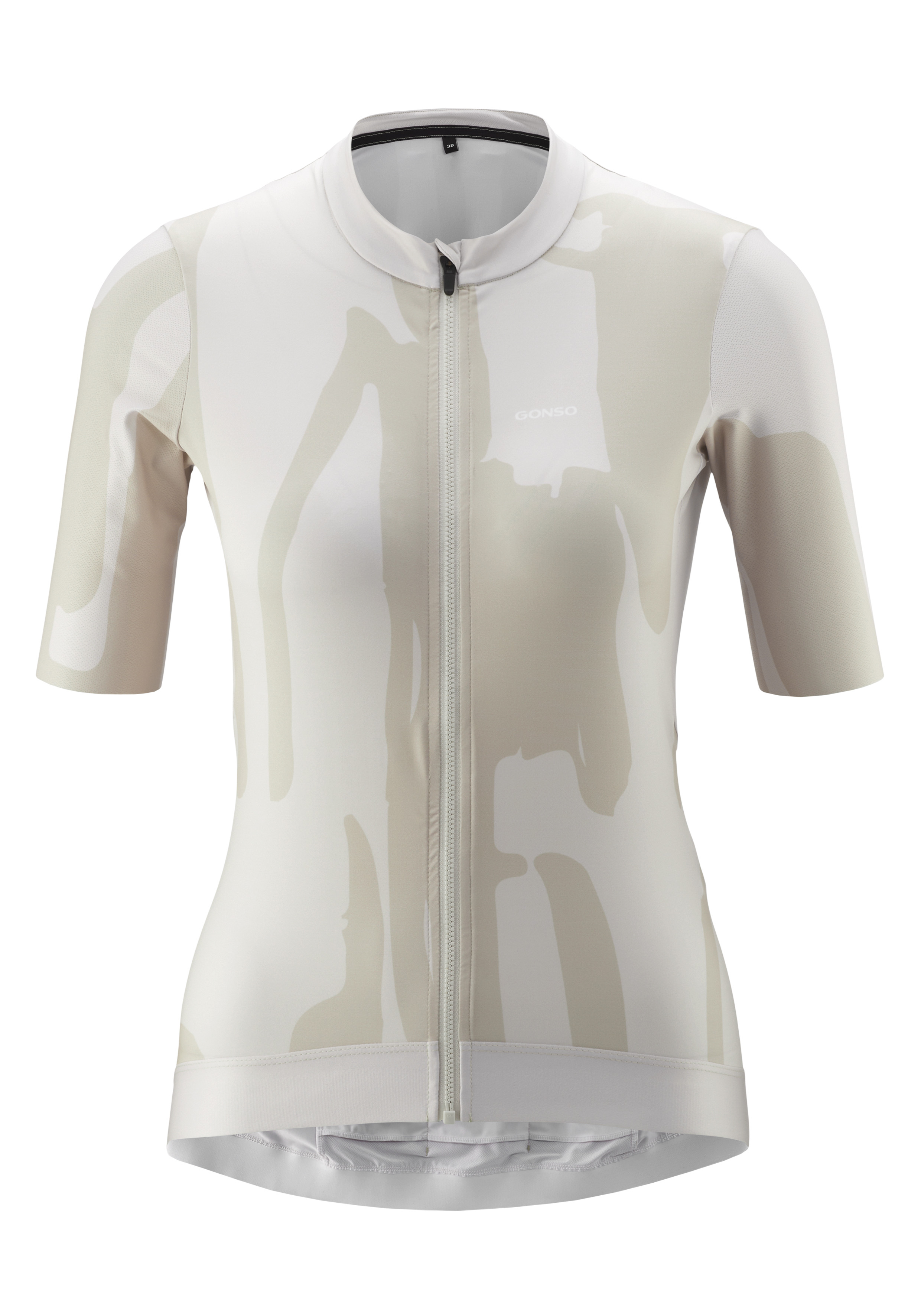 Road Jersey Print W Jersey, Kurzarm, Reißverschluss, Kamouflage, Kunstfaser