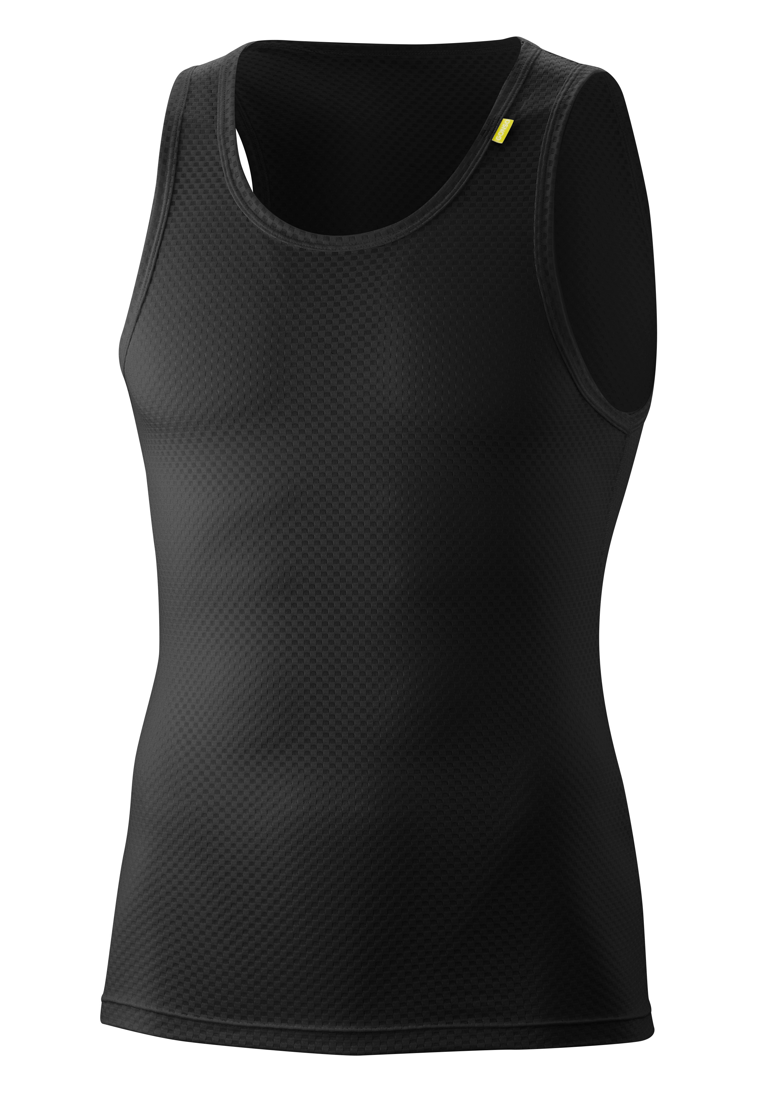 Tanktop, Schulterfrei, Meshmuster, Dunkelgrau, Athletisch, Tanktop, Sleeveless, Mesh, Schwarz, Sportlich