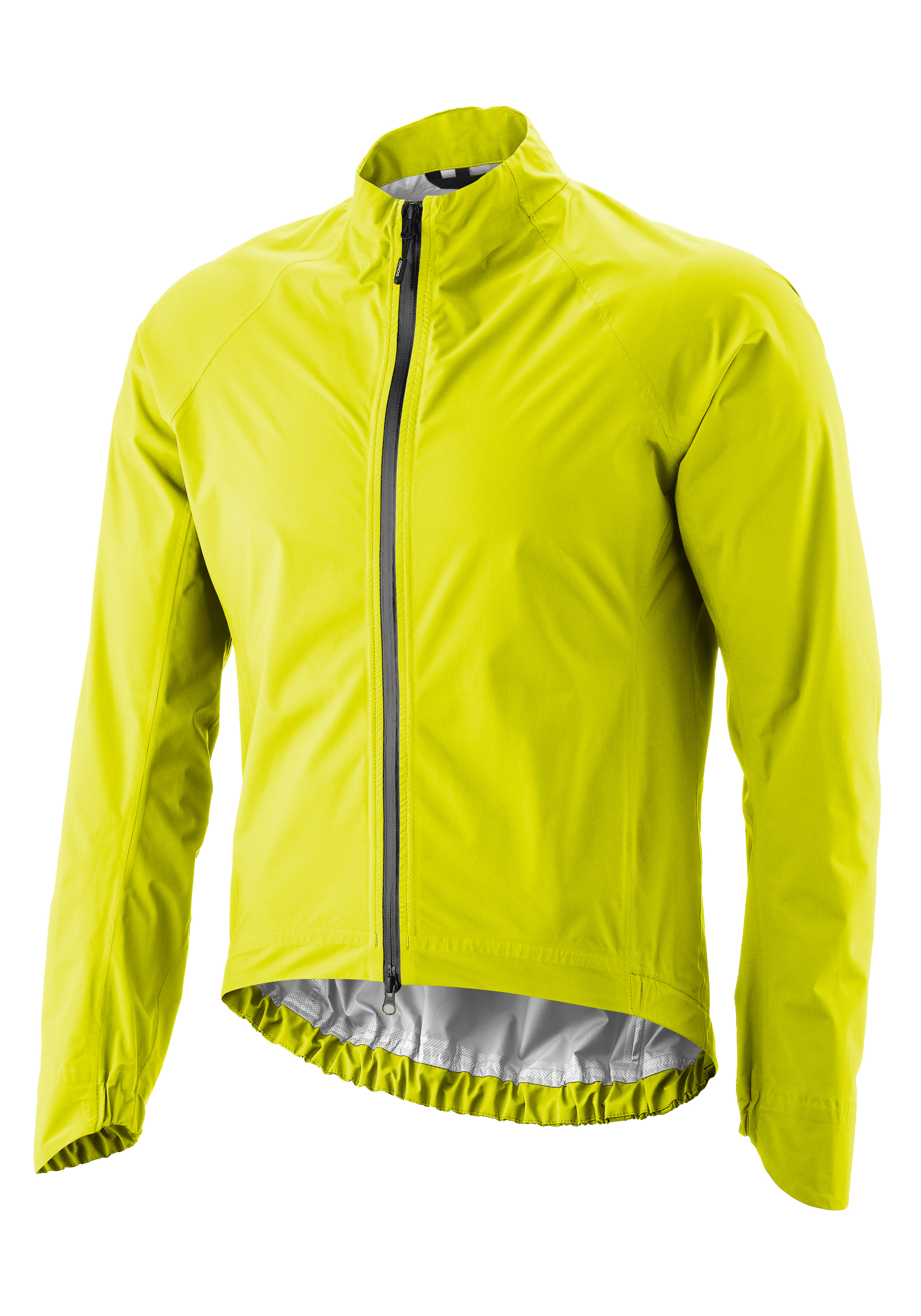 Regenjacke, Laufsport, Reißverschluss, Neon Gelb, Außenjacke