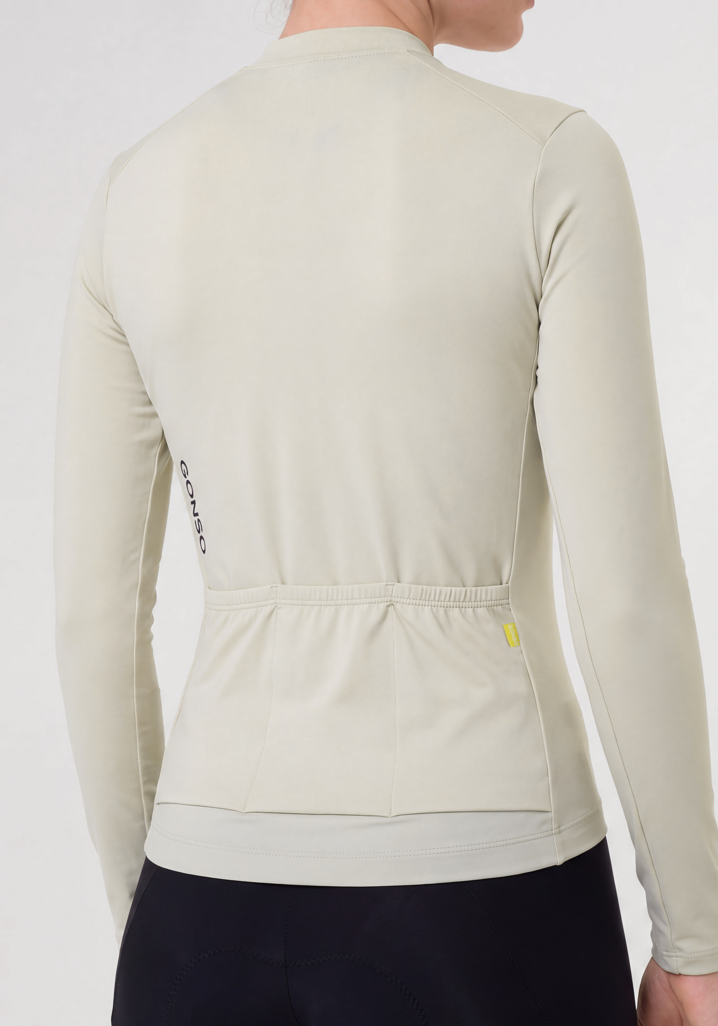 langeärmlig, jacke, stretch, creme, taillierte passform, langeärmlig, jacke, creme, funktionstoff, taillierte-passform, long-sleeve, jacke, beige, rückenansicht, reißverschluss?