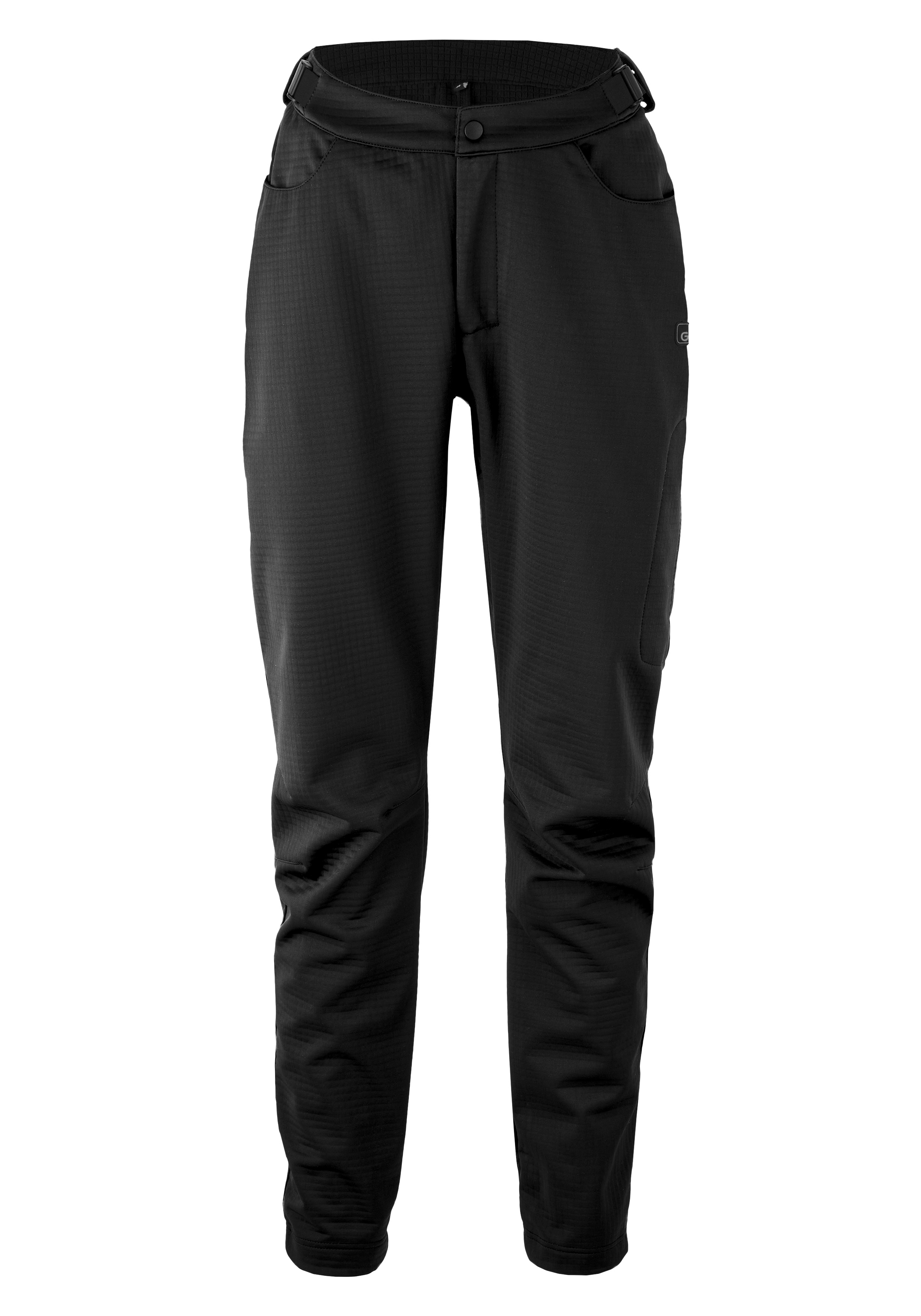 Trail Pants Softshell W Hose, Schwarz, Cargohose, Elastischer Bund, Kniehöhe