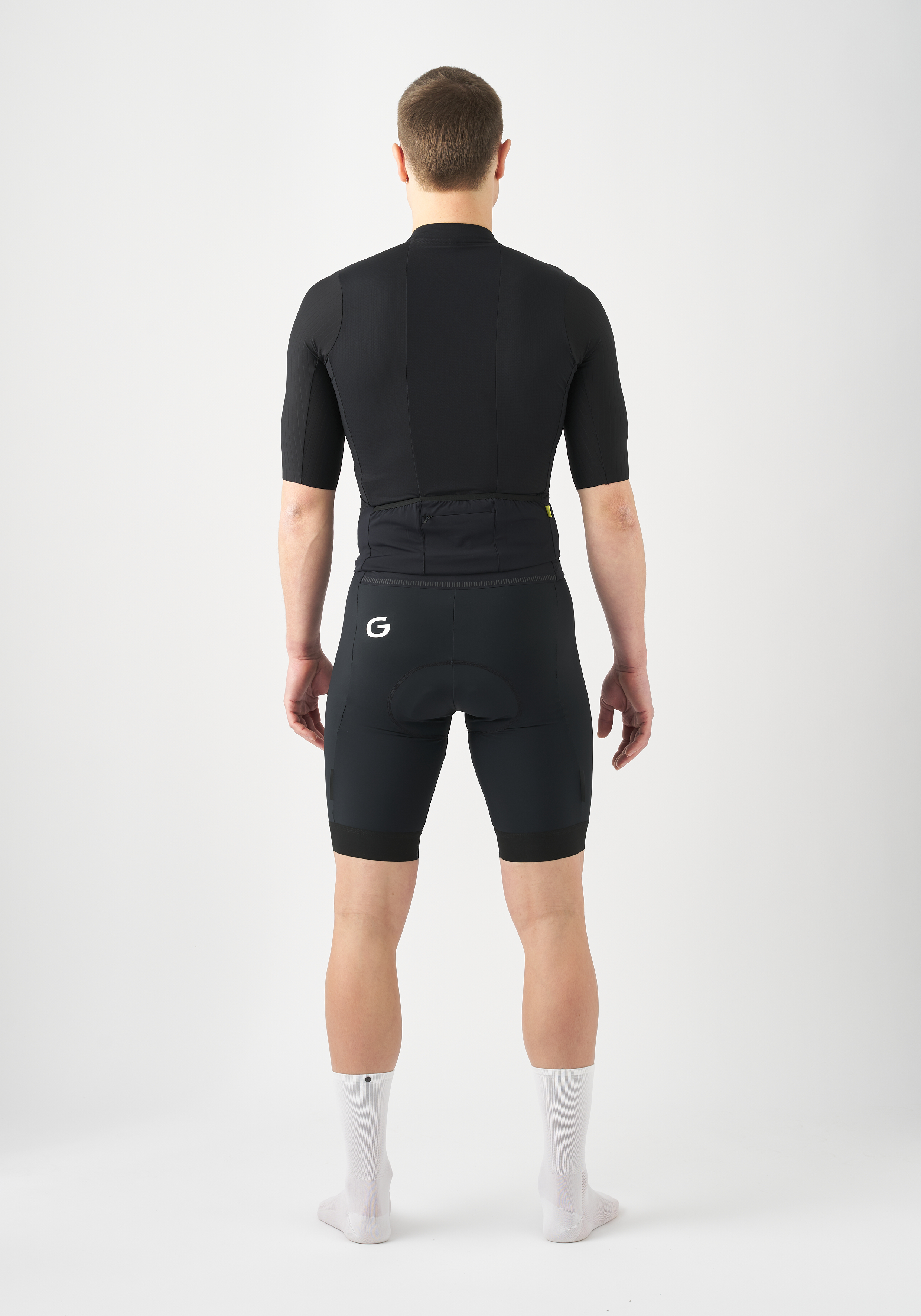 Radsporttrikot, Fahrradhose, Cycling-Jersey, Radsport, Schwarz, Radsporttrikot, Radhose, Kurzarm, Kleidungslauf, Schwarz