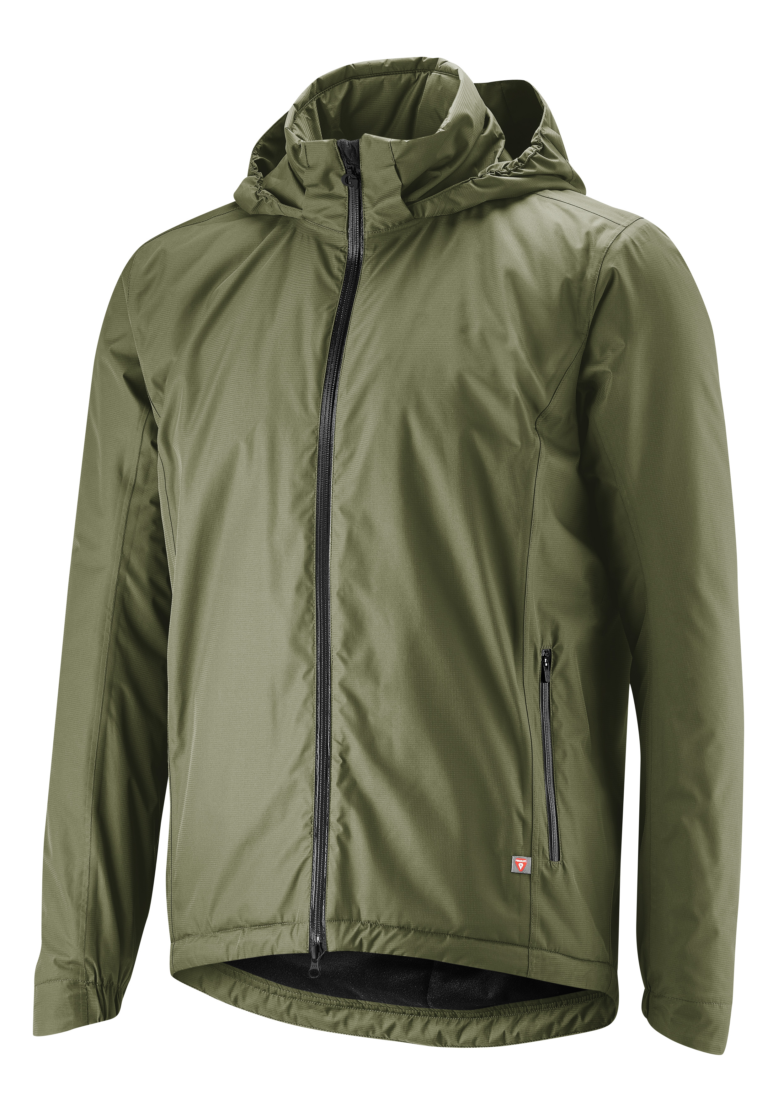 jacke, anorak, hooded, reissverschluss, grün