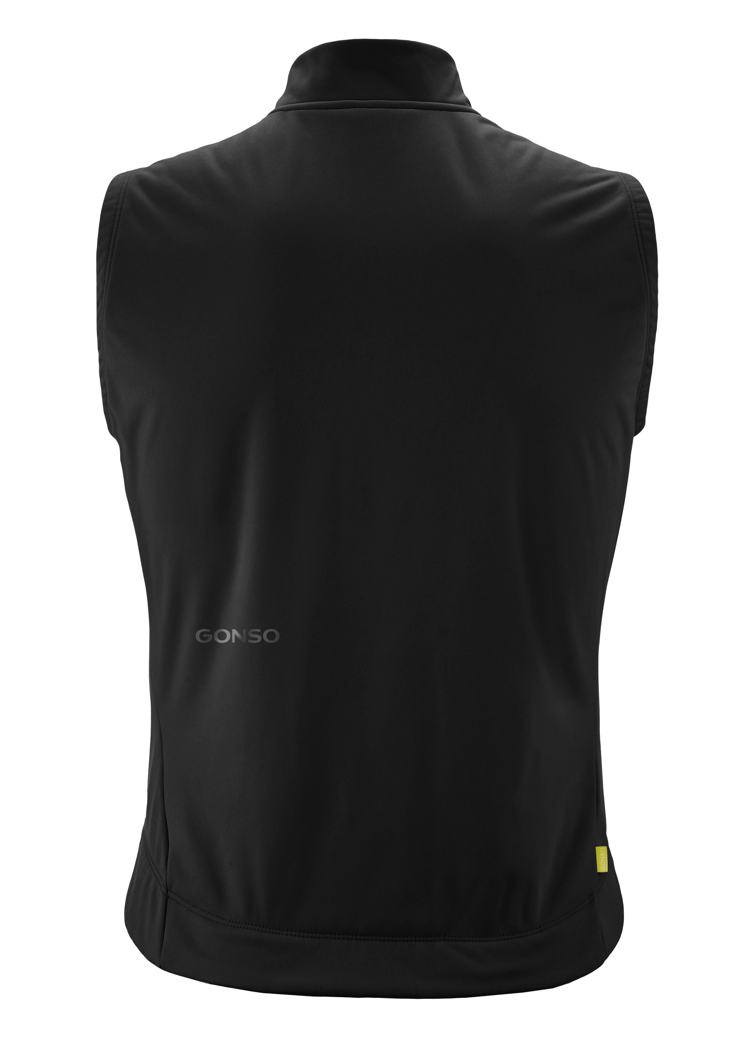 Road Vest Softshell Weste, Maßathlon, Schwarz, Sleek, Gonso
