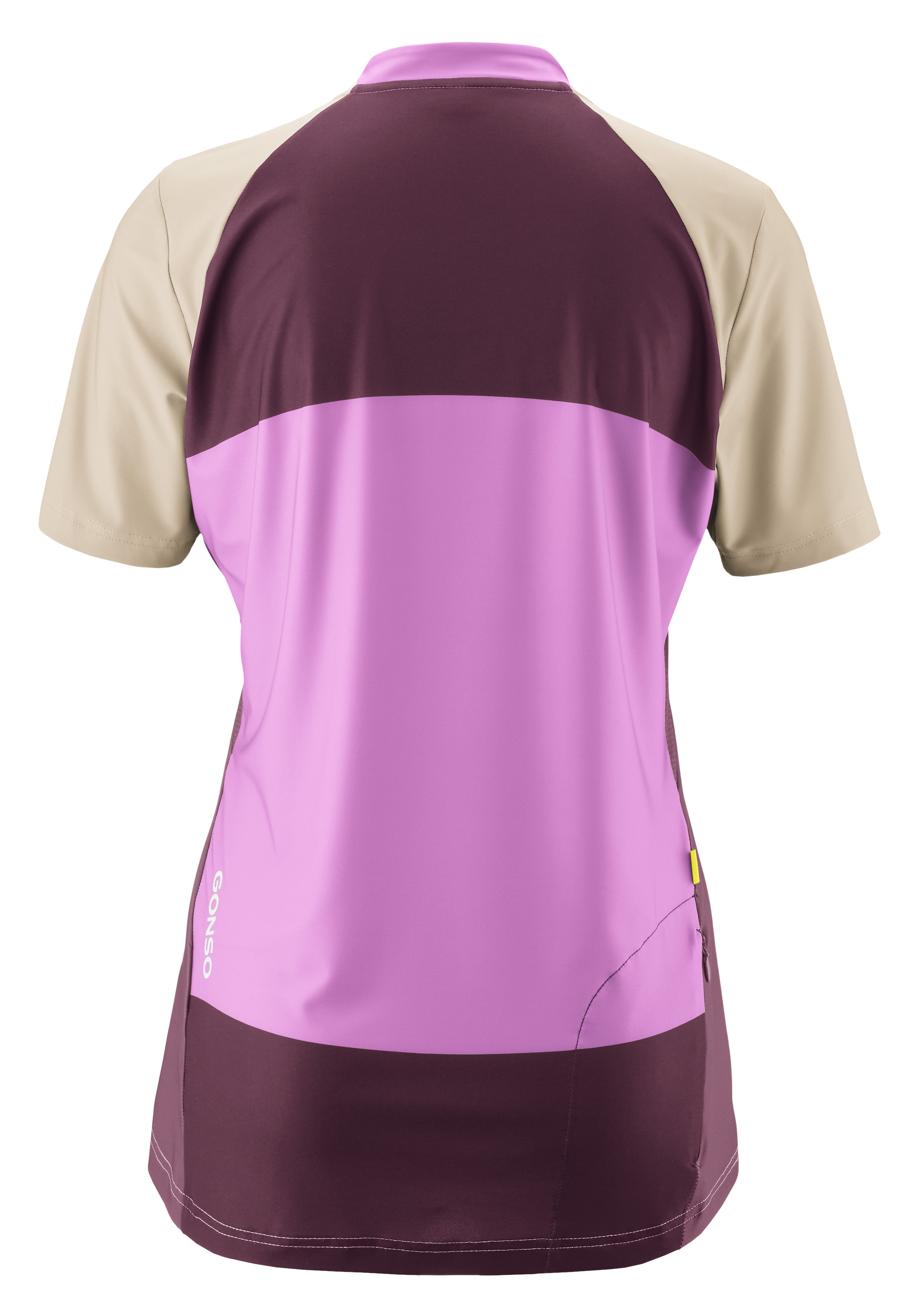 Kurzarm, Funktionsshirt, Regenbogenfarben, Reißverschluss, Träger- bzw. Basisshirt