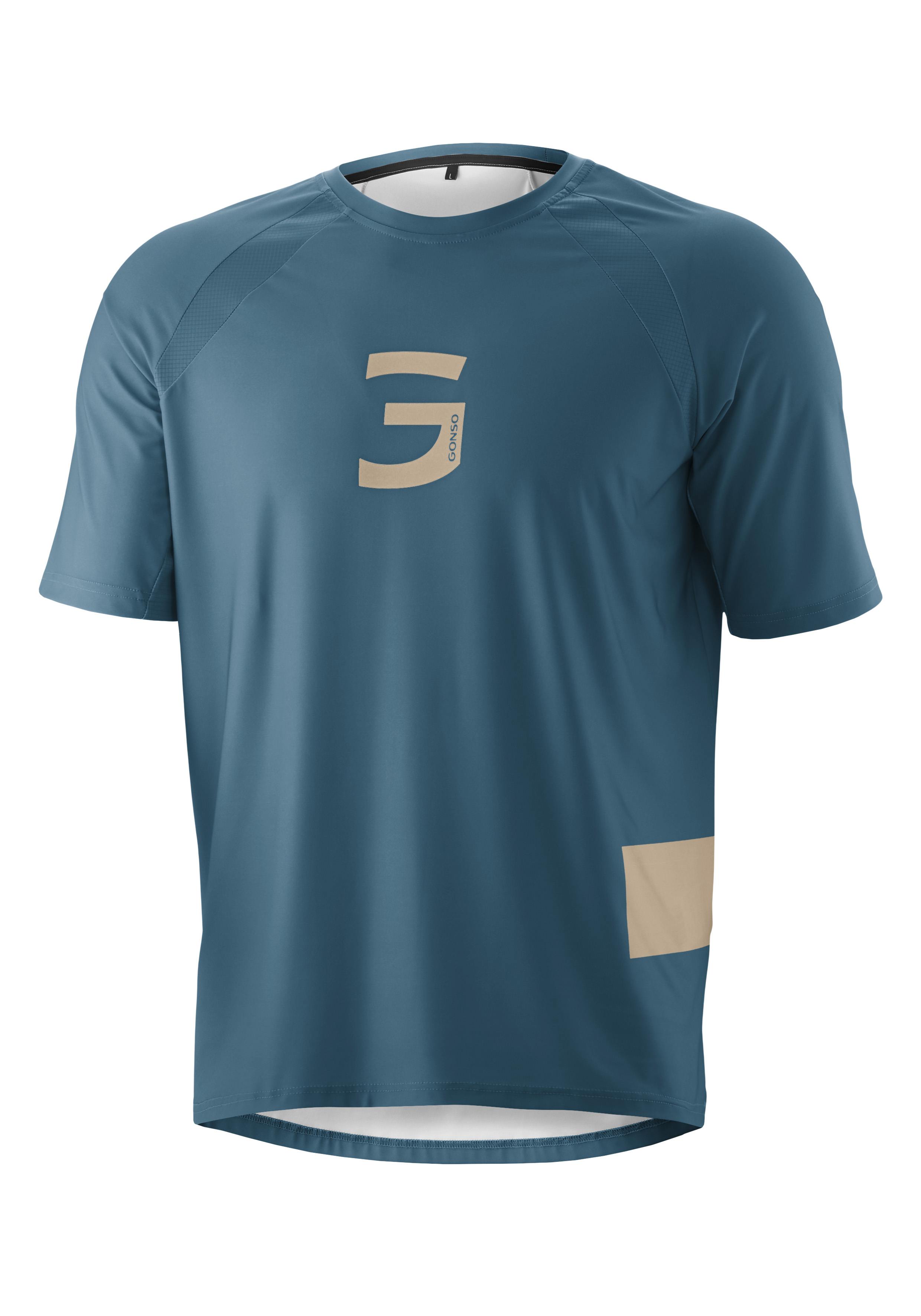 T-Shirt, Kurzarm, Rundhals, Mesh-Details, Logo-Element