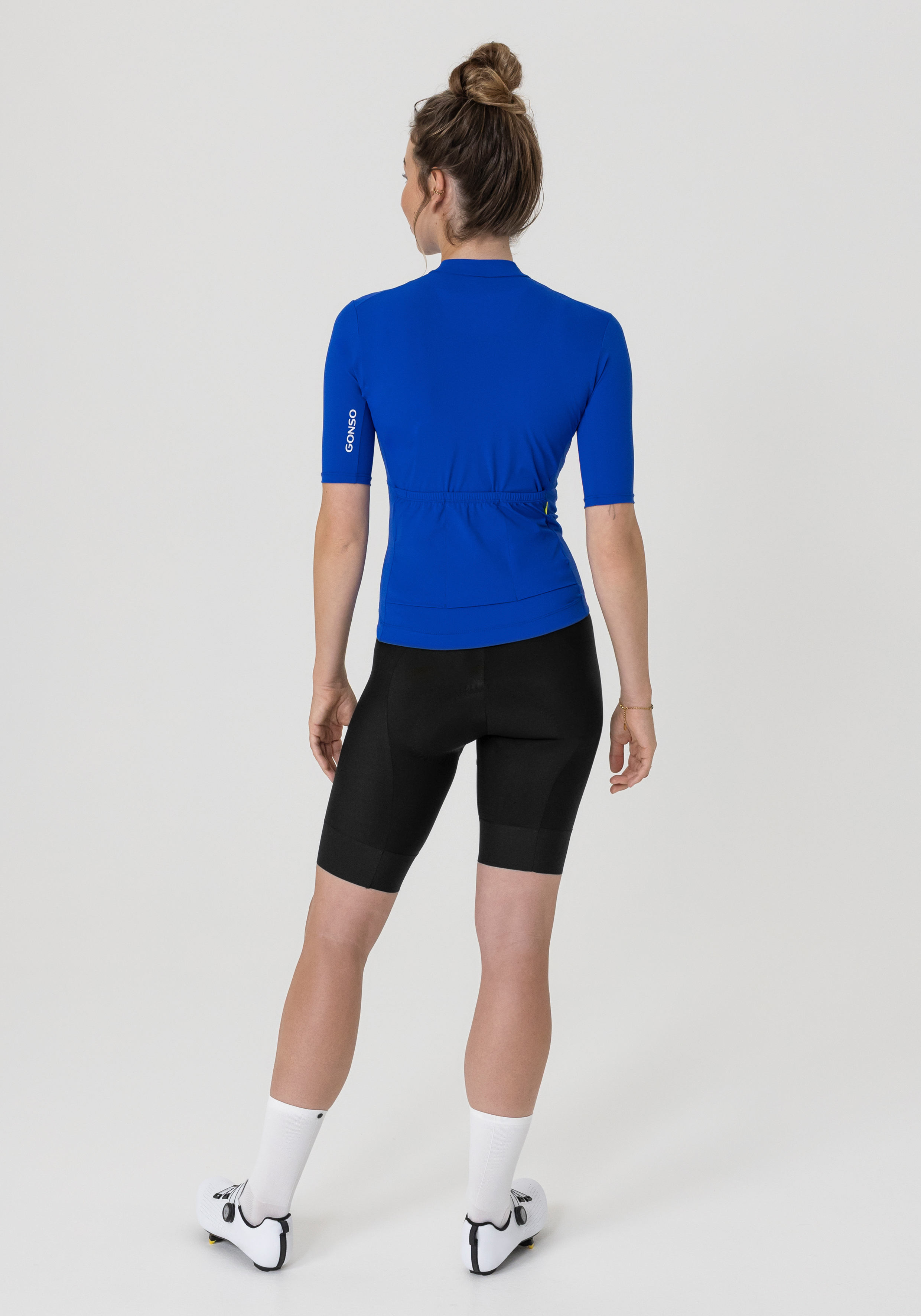 Cycling Jersey, Kurzesleeig, Blaues Oberteil, Fahrradtrikot, Rückenansicht